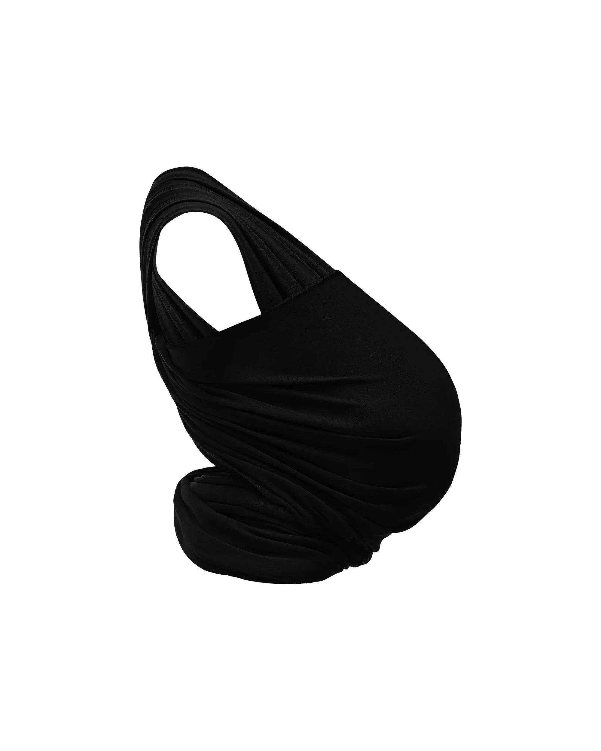2 Gaia Baby Stretchy Baby Wrap - Ebony, 2 of 6