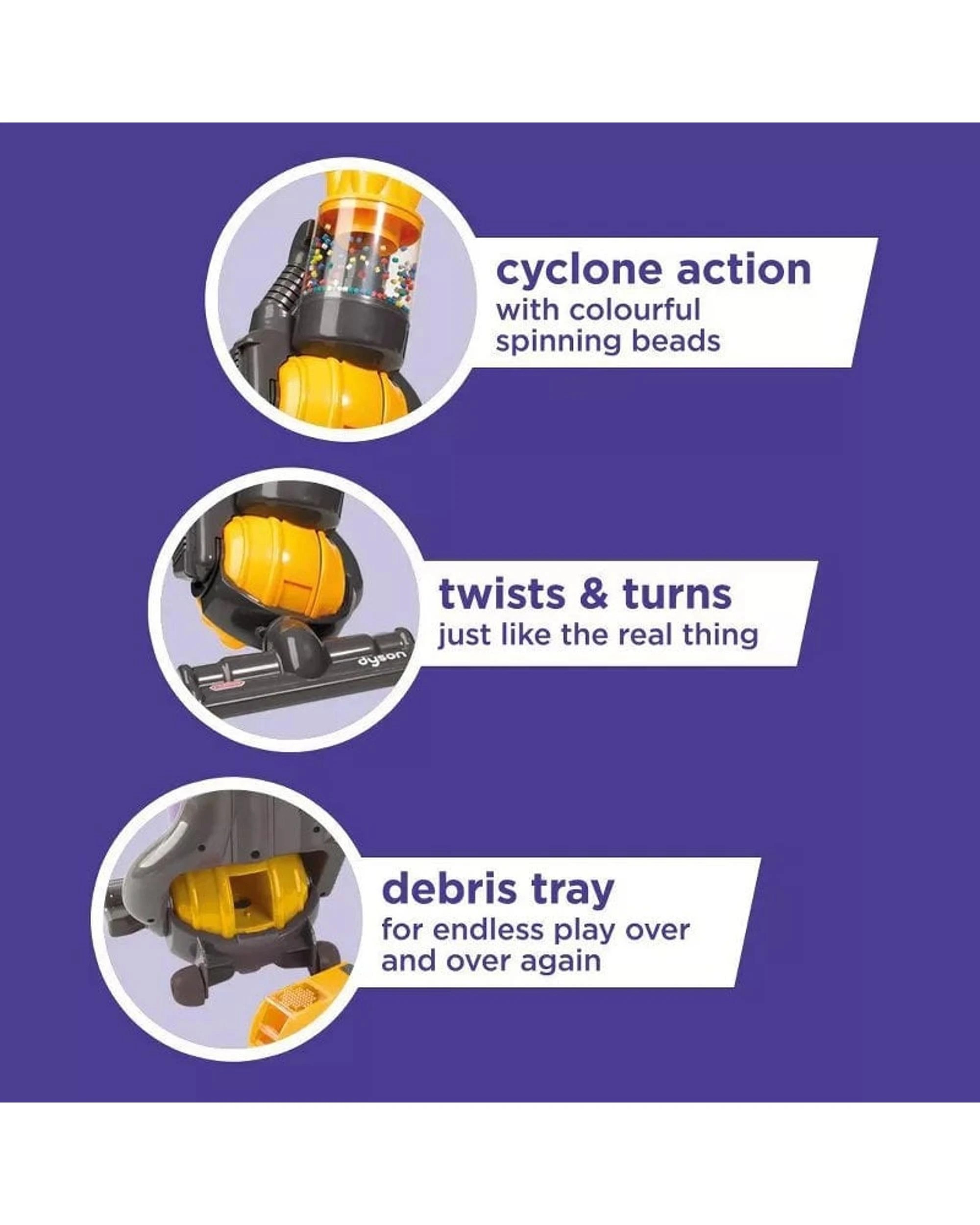 5 Casdon Dyson Kids Upright Ball Vacuum, 5 of 7