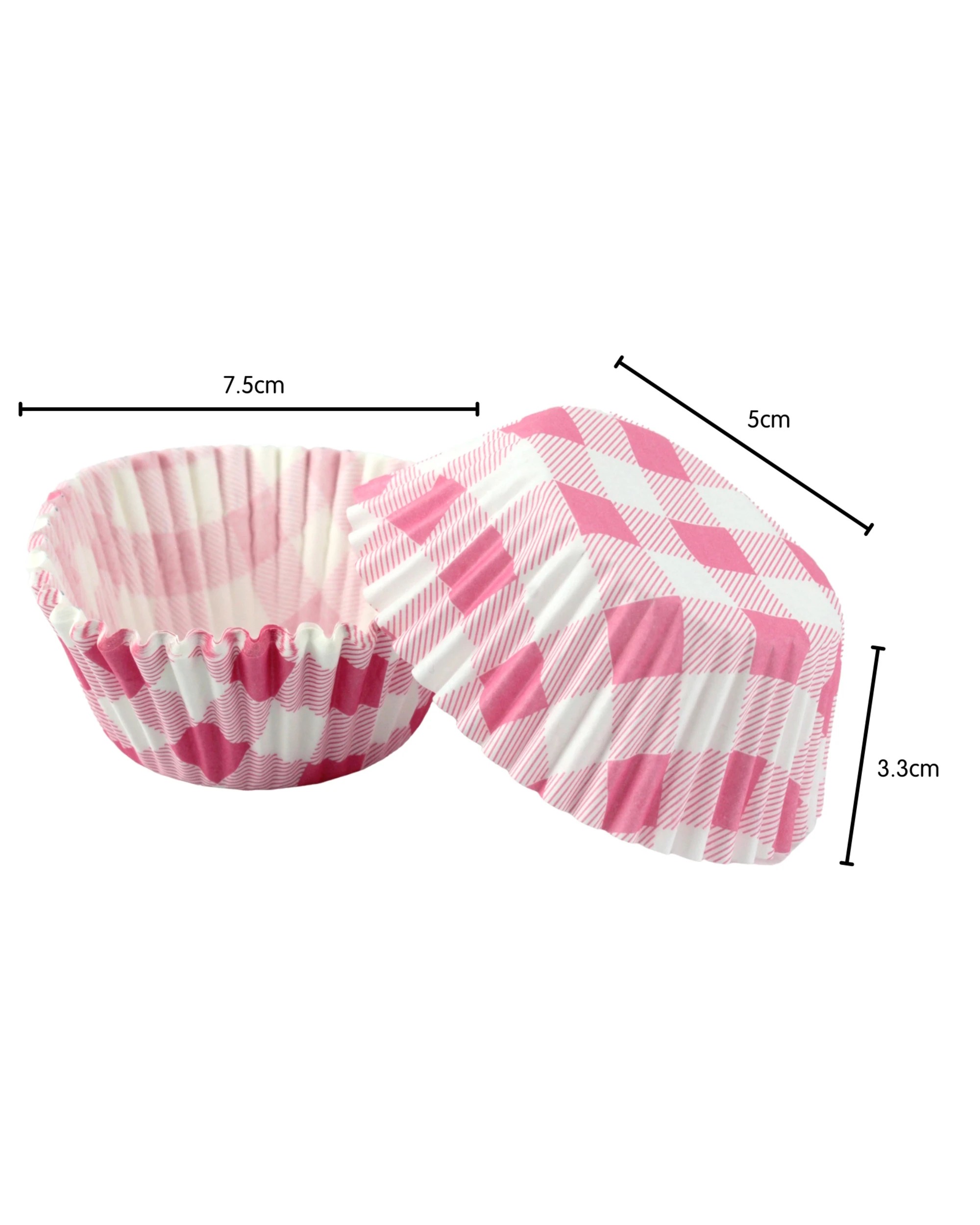 2 Party Maker 25pcs Gingham Cupcake Cup Event Supplies - Pink, 2 of 3