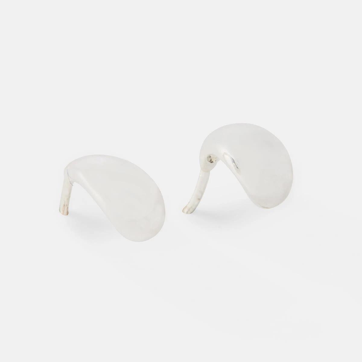 3 Sterling Silver Mini Teardrop Earrings Silver, 3 of 5