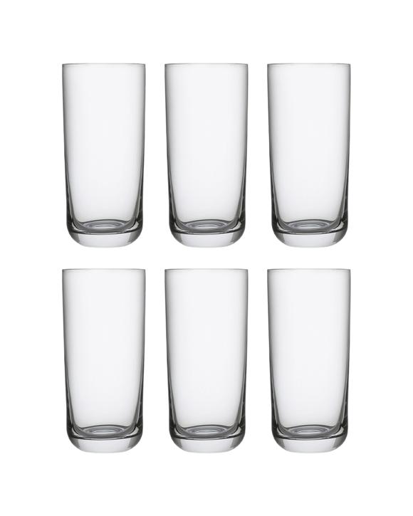 6pc Ecology 430ml Classic Crystalline Hi Ball Set Glass Drinking Tumbler Clear - Clear