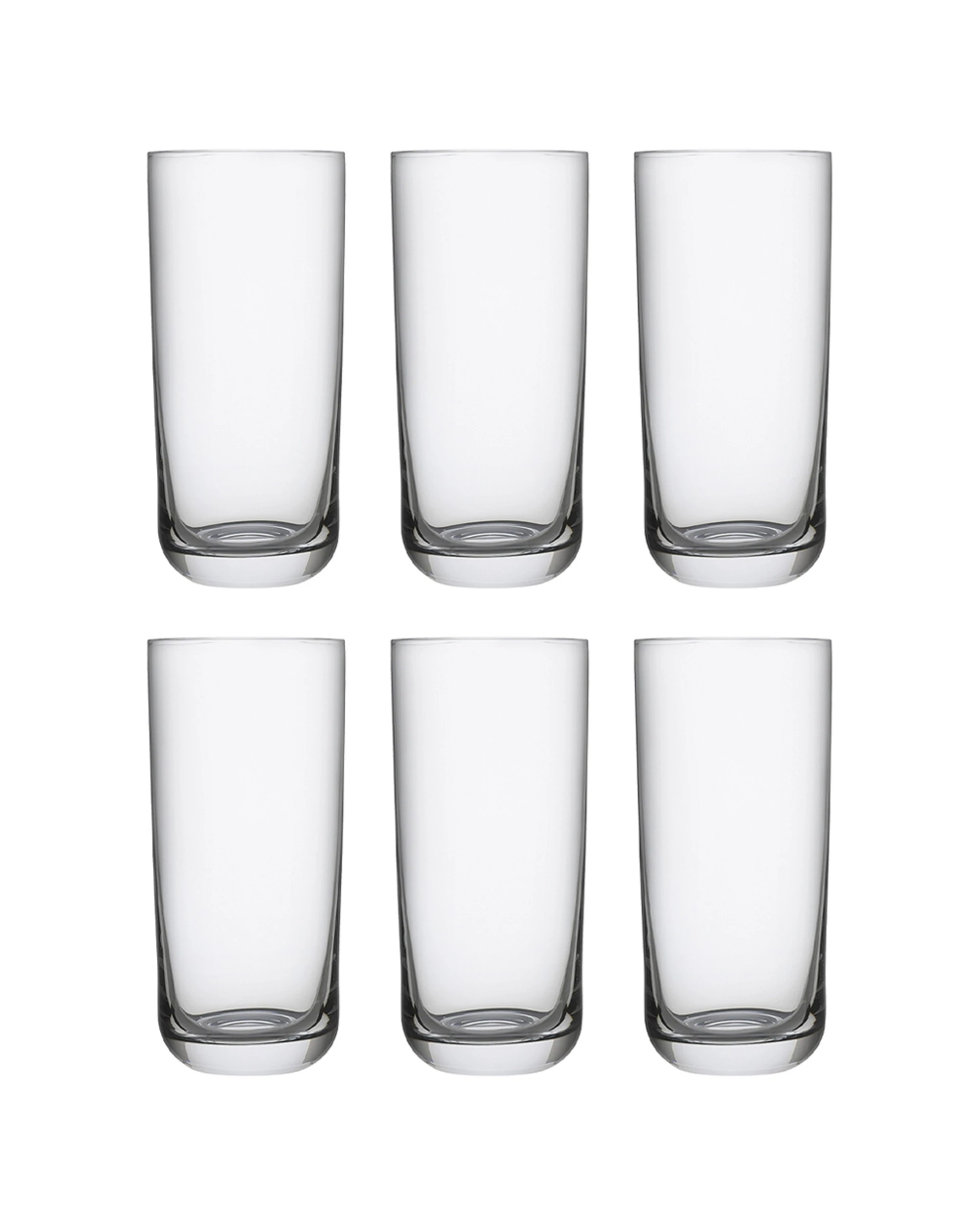 1 6pc Ecology 430ml Classic Crystalline Hi Ball Set Glass Drinking Tumbler Clear
 - Clear, 1 of 3