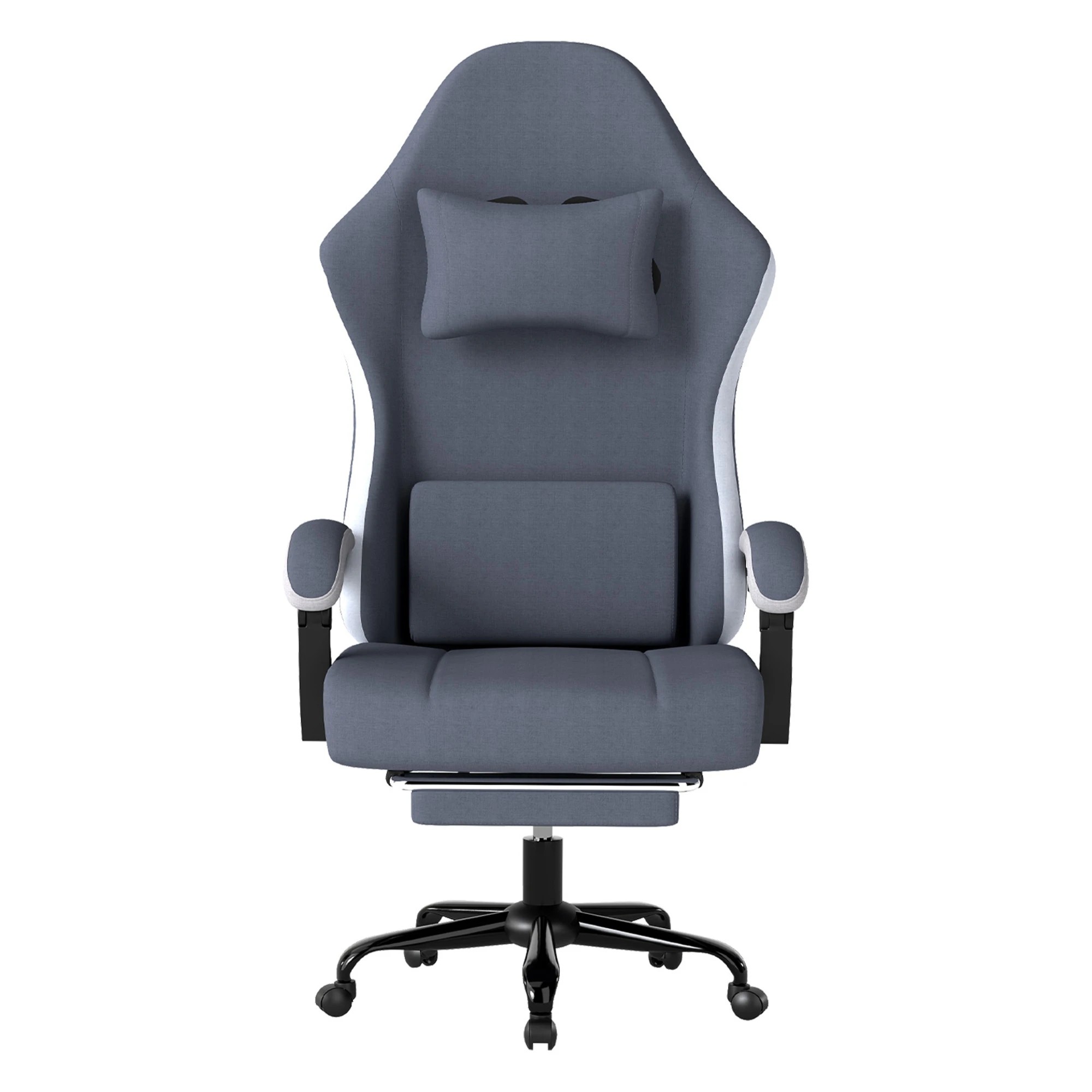 2 Levede Ergonomic Office Chair  PU Leather - Grey, 2 of 9