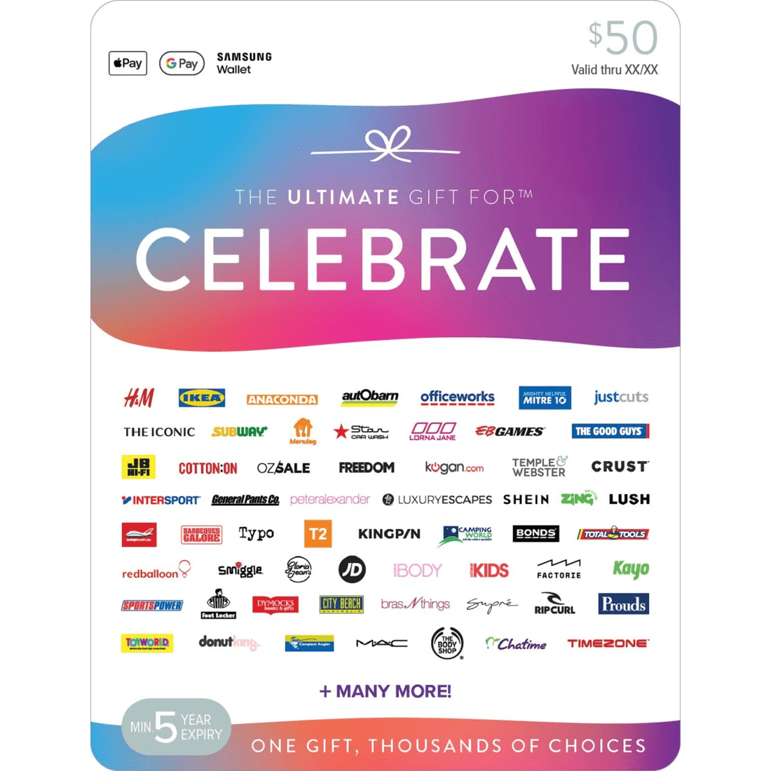 1 The Ultimate Gift for Celebrate $50 Gift Card, 1 of 1