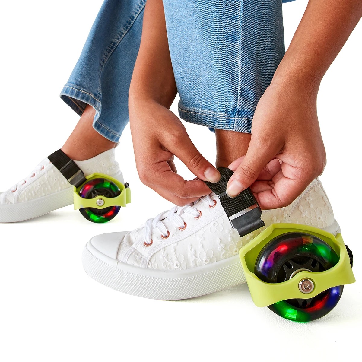 1 Lightup Roller Heels - Green, 1 of 9