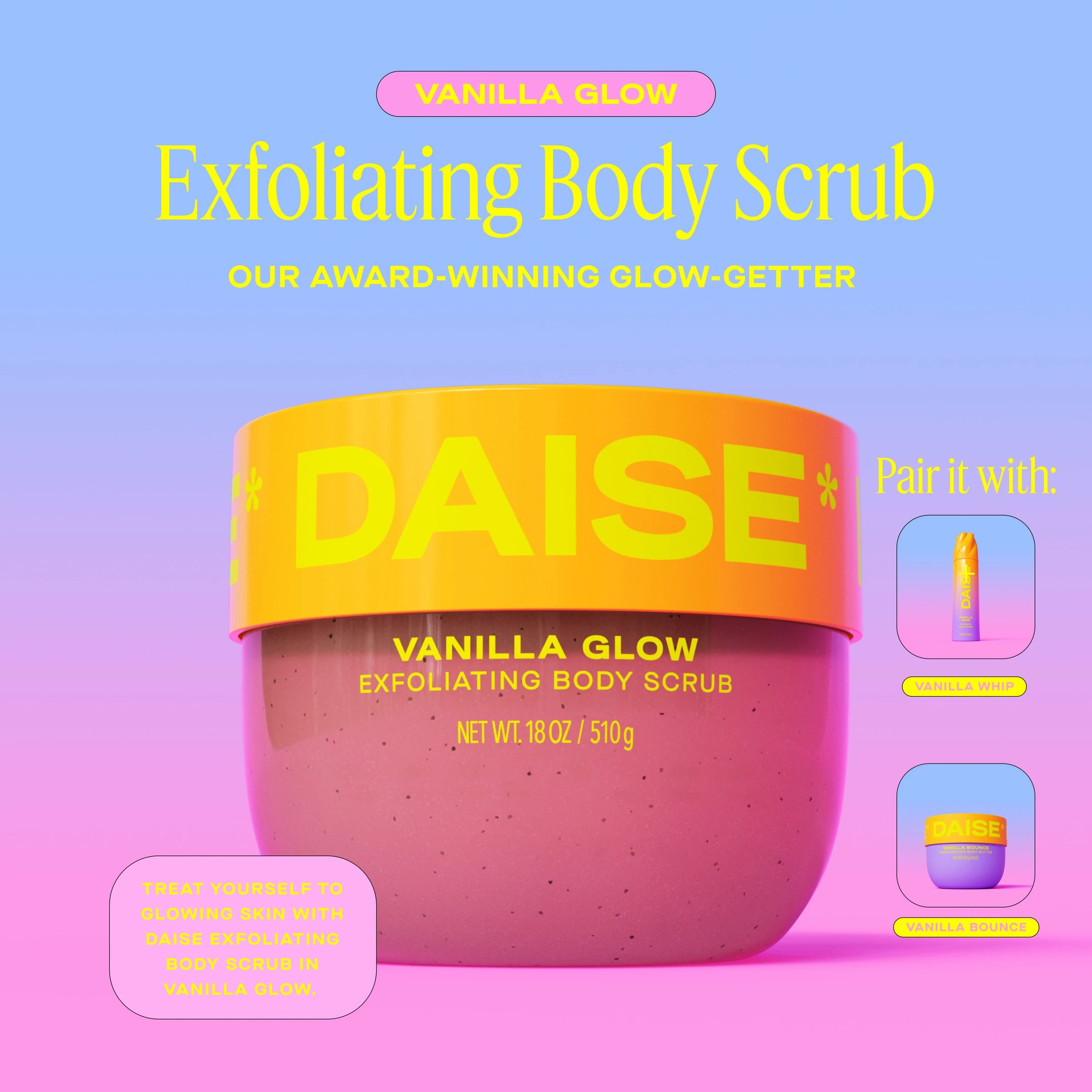6 DAISE Exfoliating Body Scrub 510g - Vanilla Glow, 6 of 9
