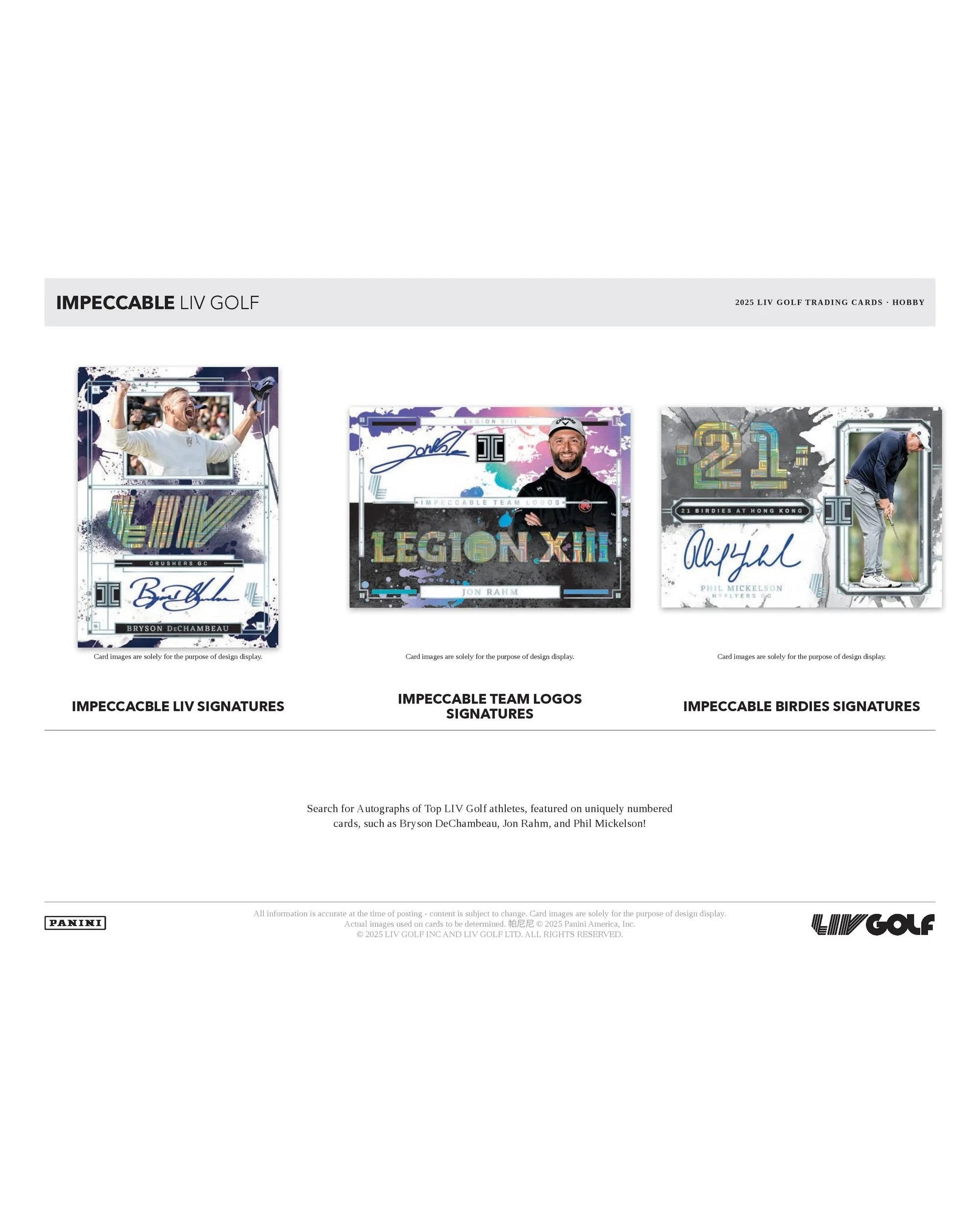 5 Panini 2025 Impeccable Liv Golf Hobby Box, 5 of 10