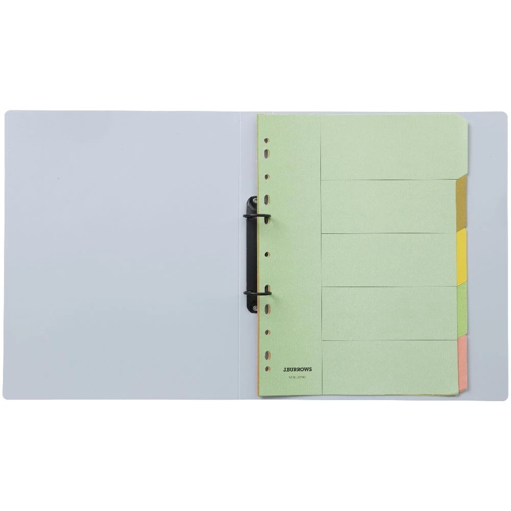 5 Otto A4 2D  Binder 25mm Grey, 5 of 5