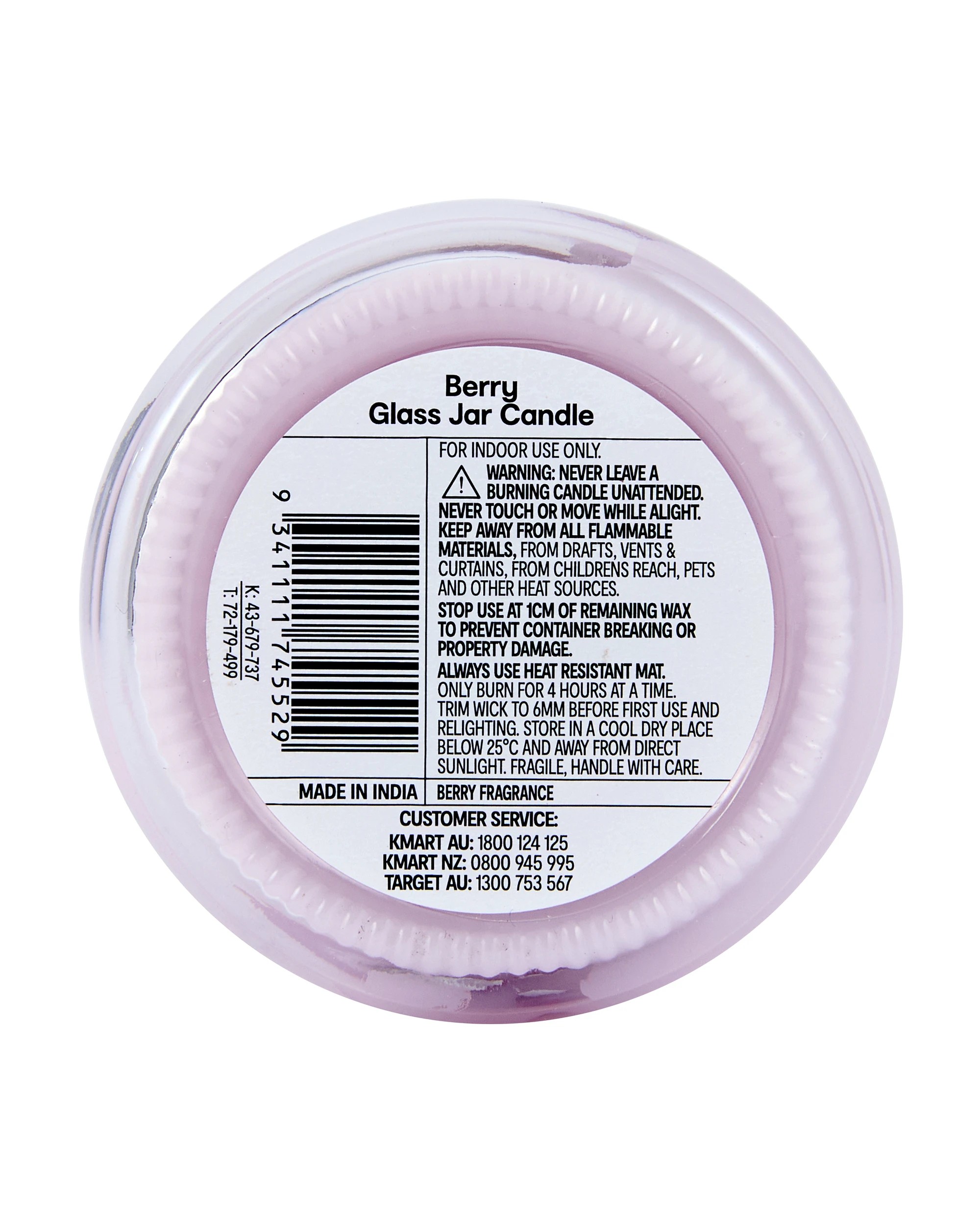 5 Berry Glass Jar Candle, 5 of 5