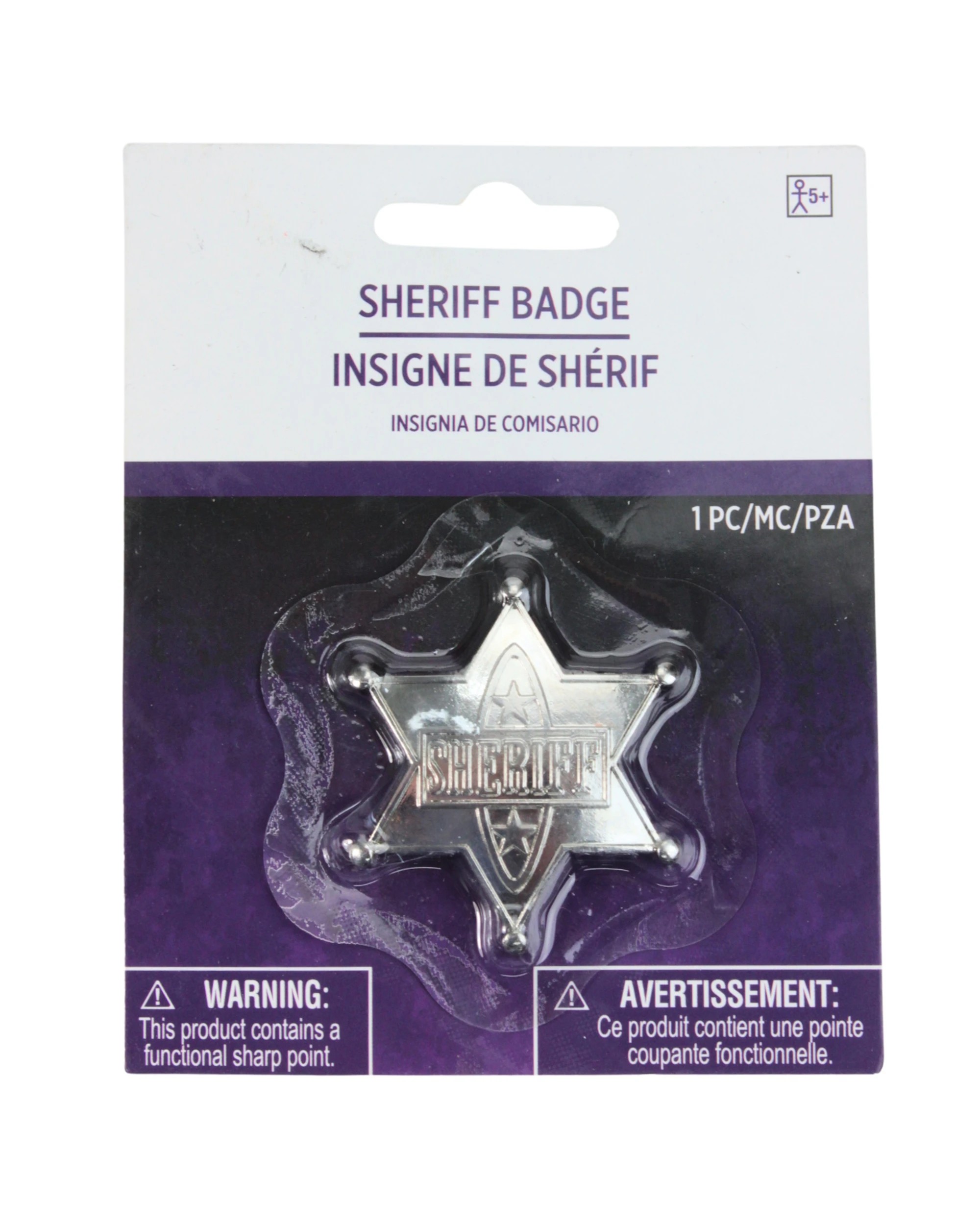 2 Amscan Metal Sheriff Badge, 2 of 3