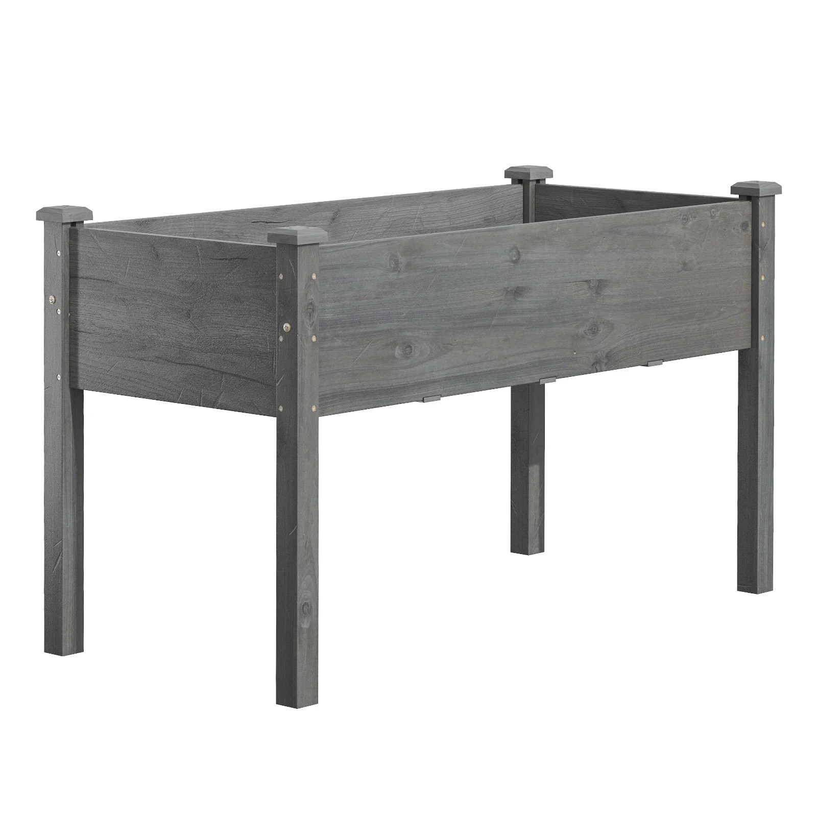 1 Costway Garden Bed Wood Raised Planter Box Stand Vegetable Herbs Flower Terrace Patio Yard, 1 of 4