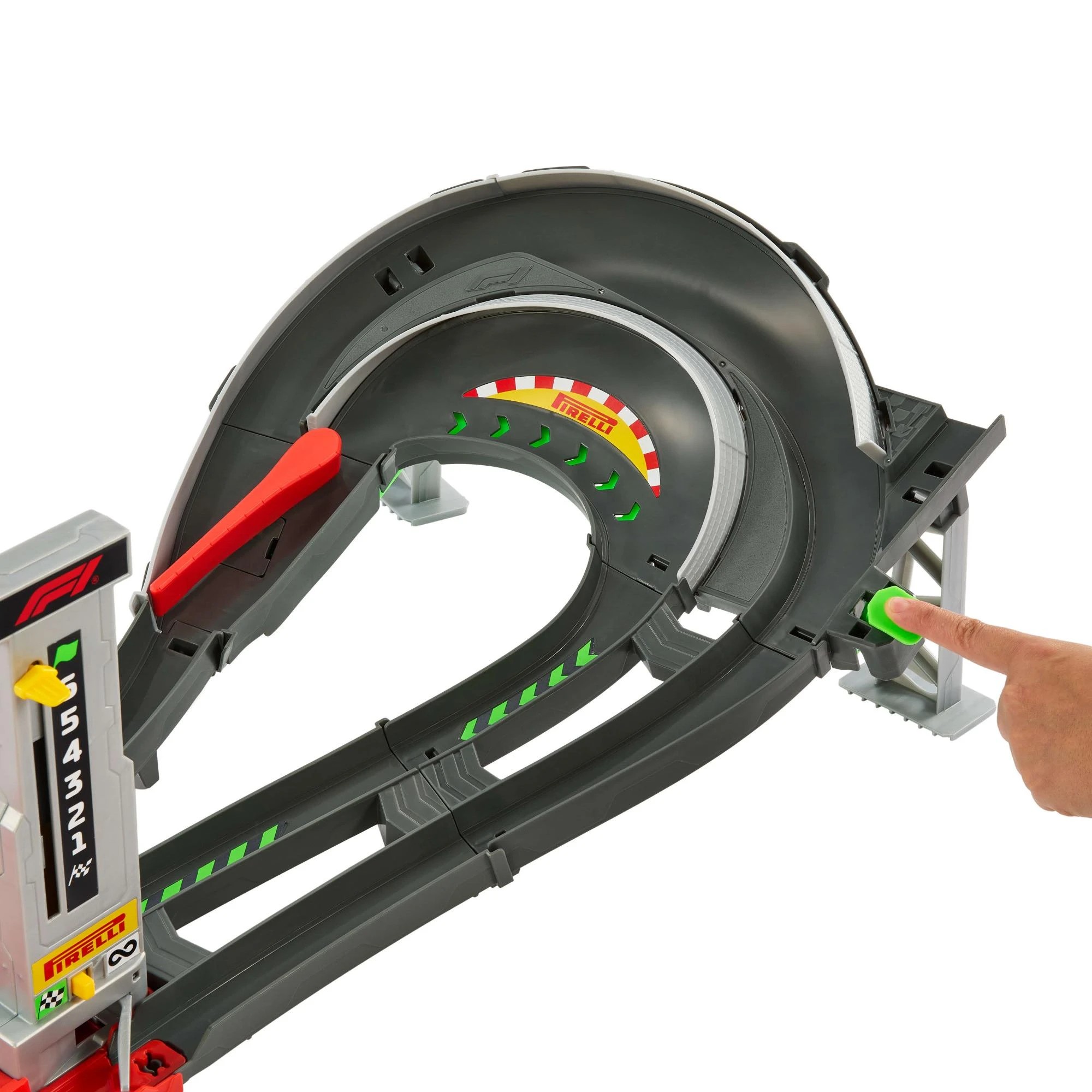 7 Hot Wheels Racing Formula 1 Grand Prix Circuit Track Set, 7 of 7