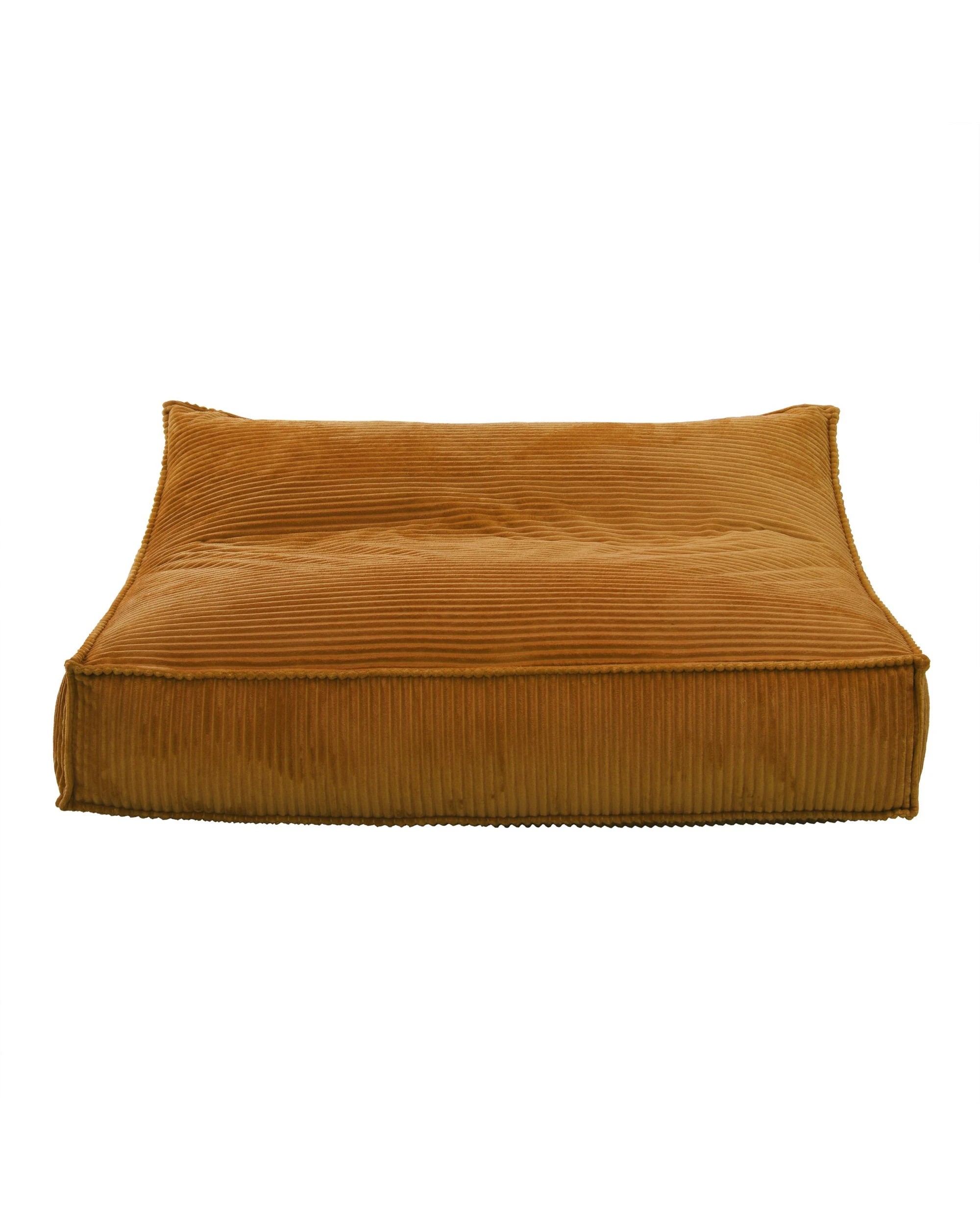 4 Cadence & Co. Wilde Ribbed Luxe Fleece Double Sofa Bean Bag Lounge Cover - Mustard, 4 of 9