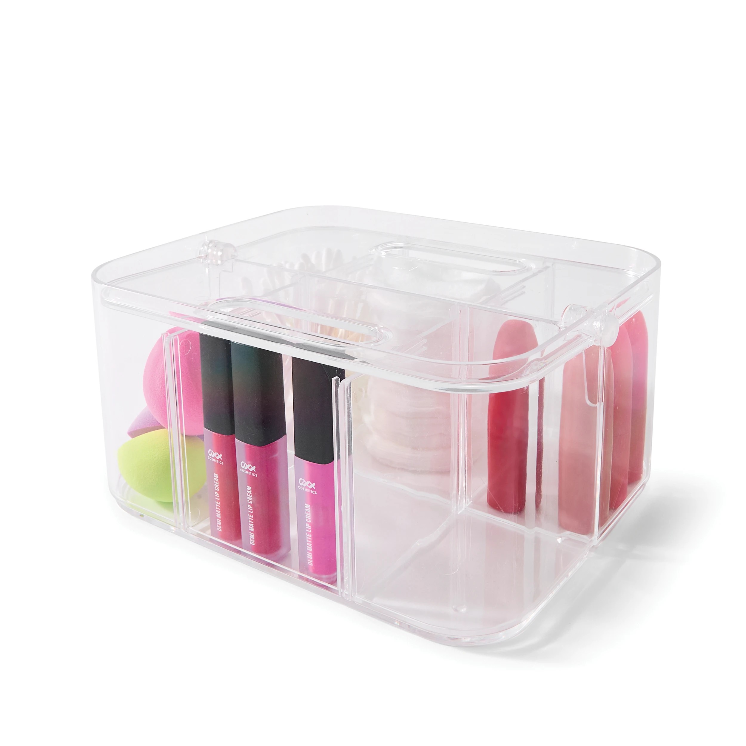 1 Stackable Small Storage Caddy - Clear, 1 of 10