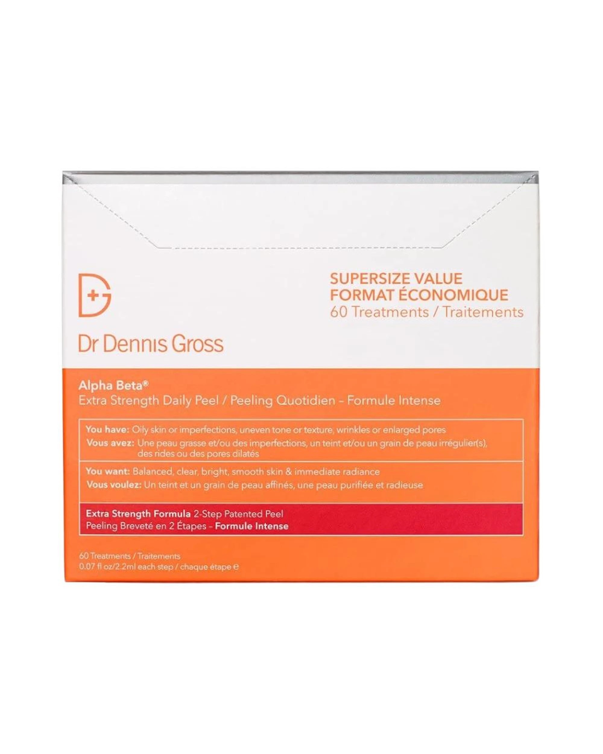 1 Dr Dennis Gross Alpha Beta Peel Extra Strength Daily Peel 60 Packettes, 1 of 2