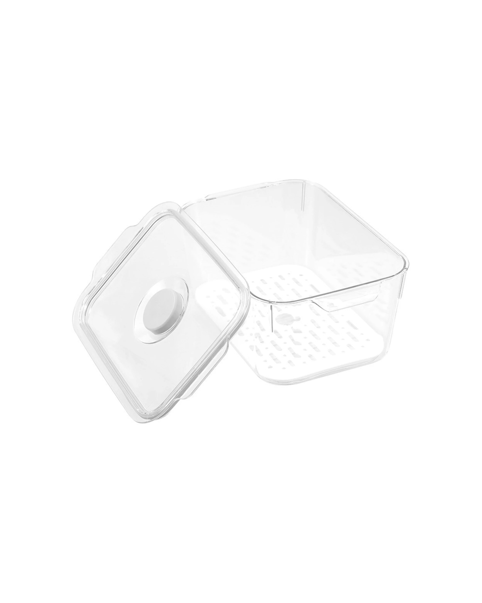 4 Boxsweden Crystal 2.4L Saver Fresh Storer Container Removable Tray Breathable - Clear, 4 of 6