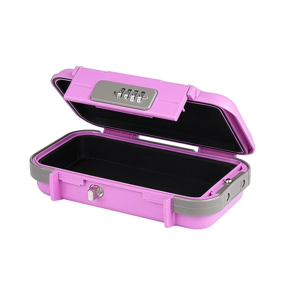 1 AUSWAY Portable Safe Lock Box Personal Beach Security Case Travel Combination, 1 of 3