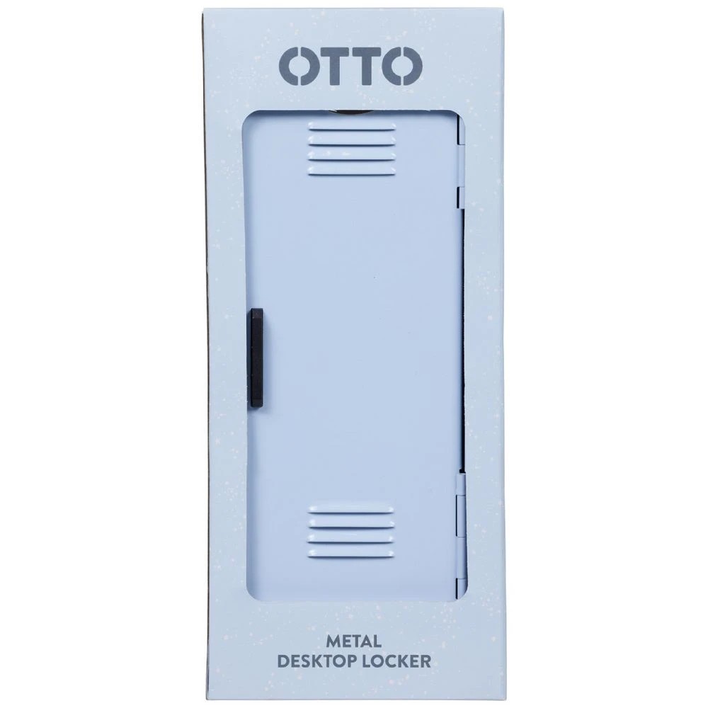 2 Otto Metal Desktop Locker Pastel Blue, 2 of 4