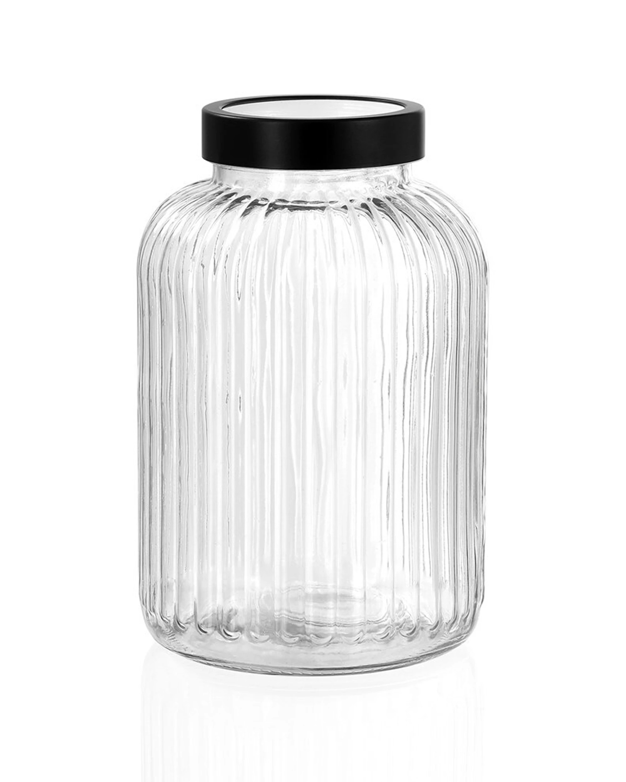 2 Lemon & Lime Brooklyn 5l/26cm Glass Jar Container Food Storage W/ Lid Clear
 - Clear, 2 of 5