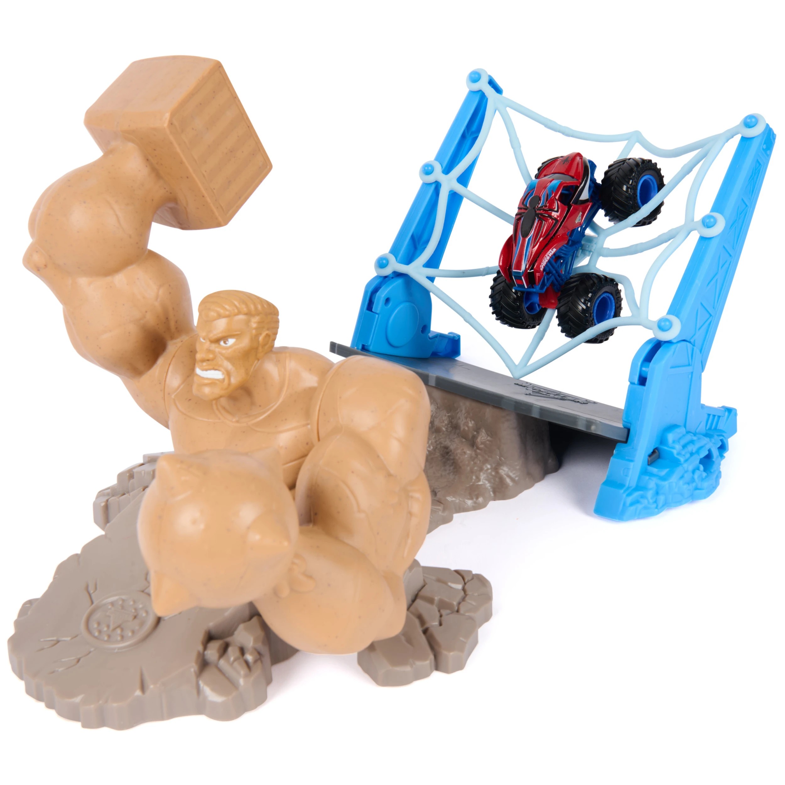 7 Marvel Monster Jam The Amazing Spider-Man Sandman City Battle Playset, 7 of 7
