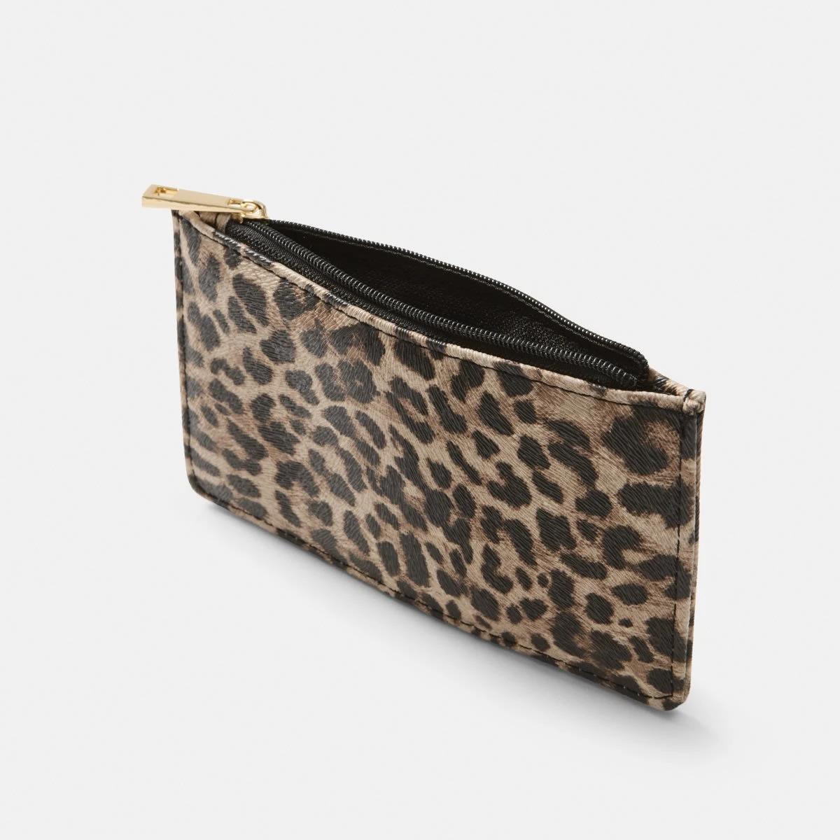 3 Zip Card Purse LEOPARD BROWN COCO, 3 of 4