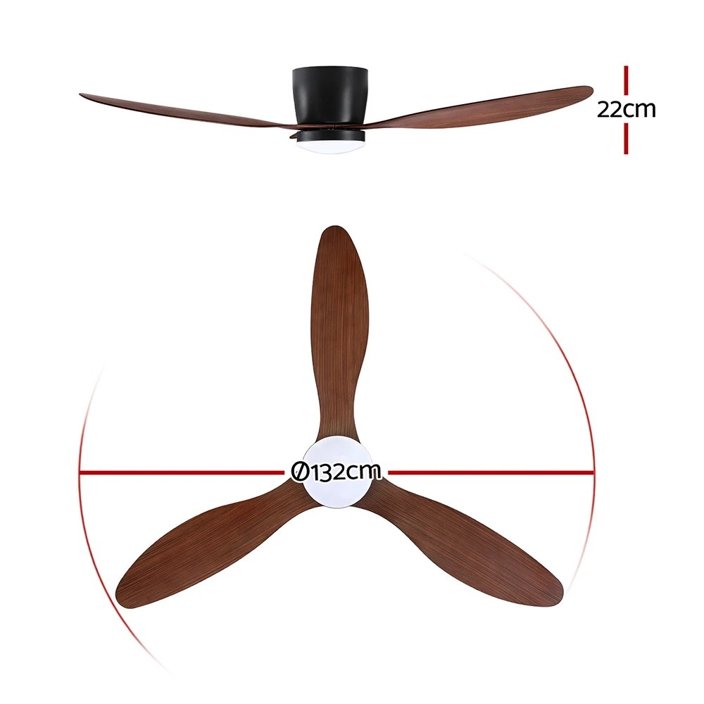 2 Devanti 52'' Ceiling Fan DC Motor w/Light w/Remote - Multi, 2 of 6