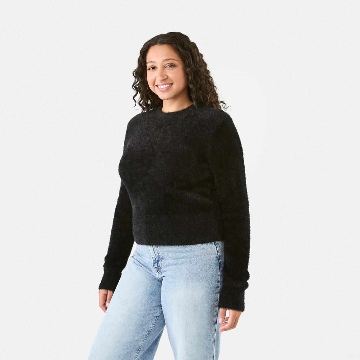 2 Eyelash Jumper Black, 2 of 6