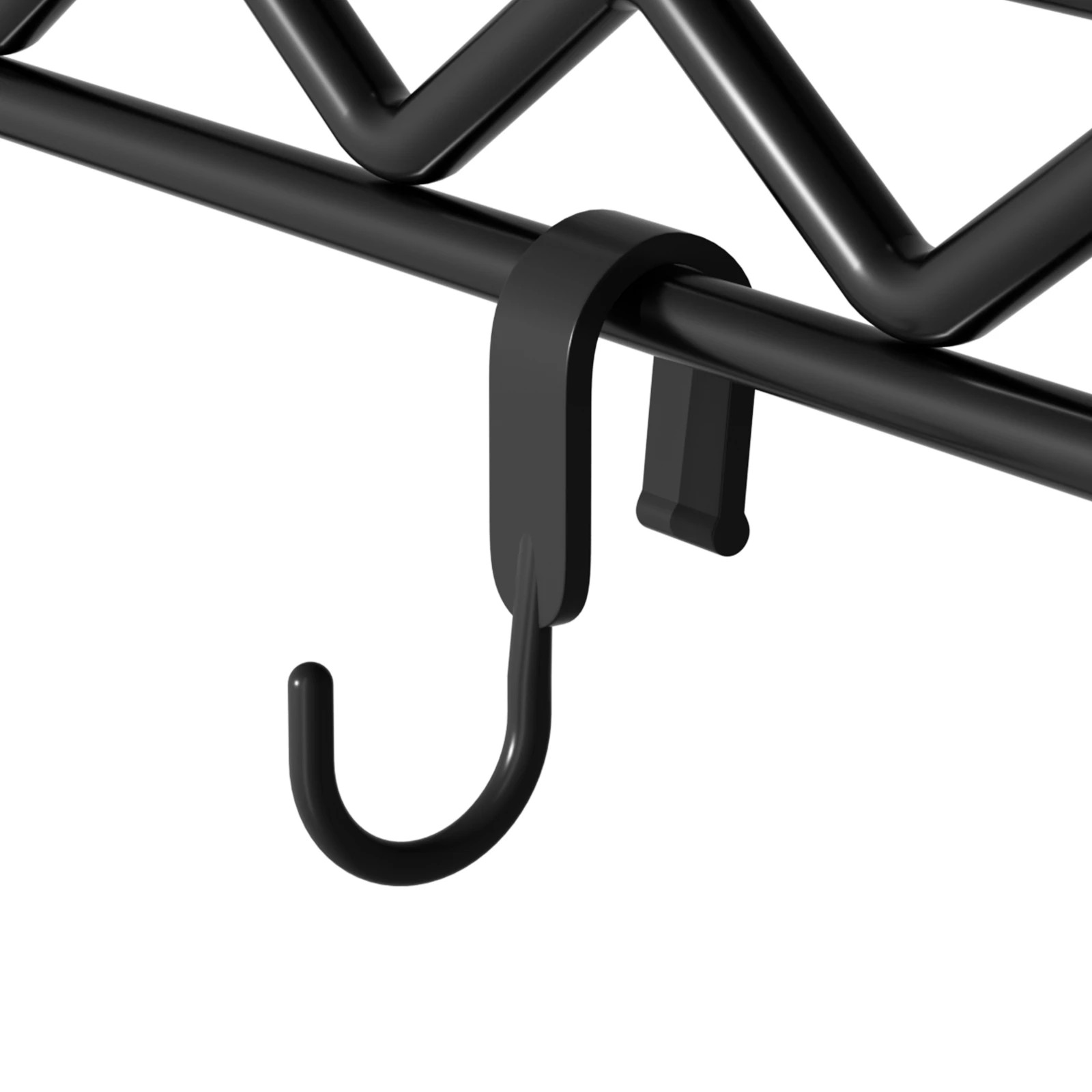 5 Advwin Portable Closet Wardrobe Adjust Closet Racks w/4 Hang Rods & 2 Shelves - Black, 5 of 10