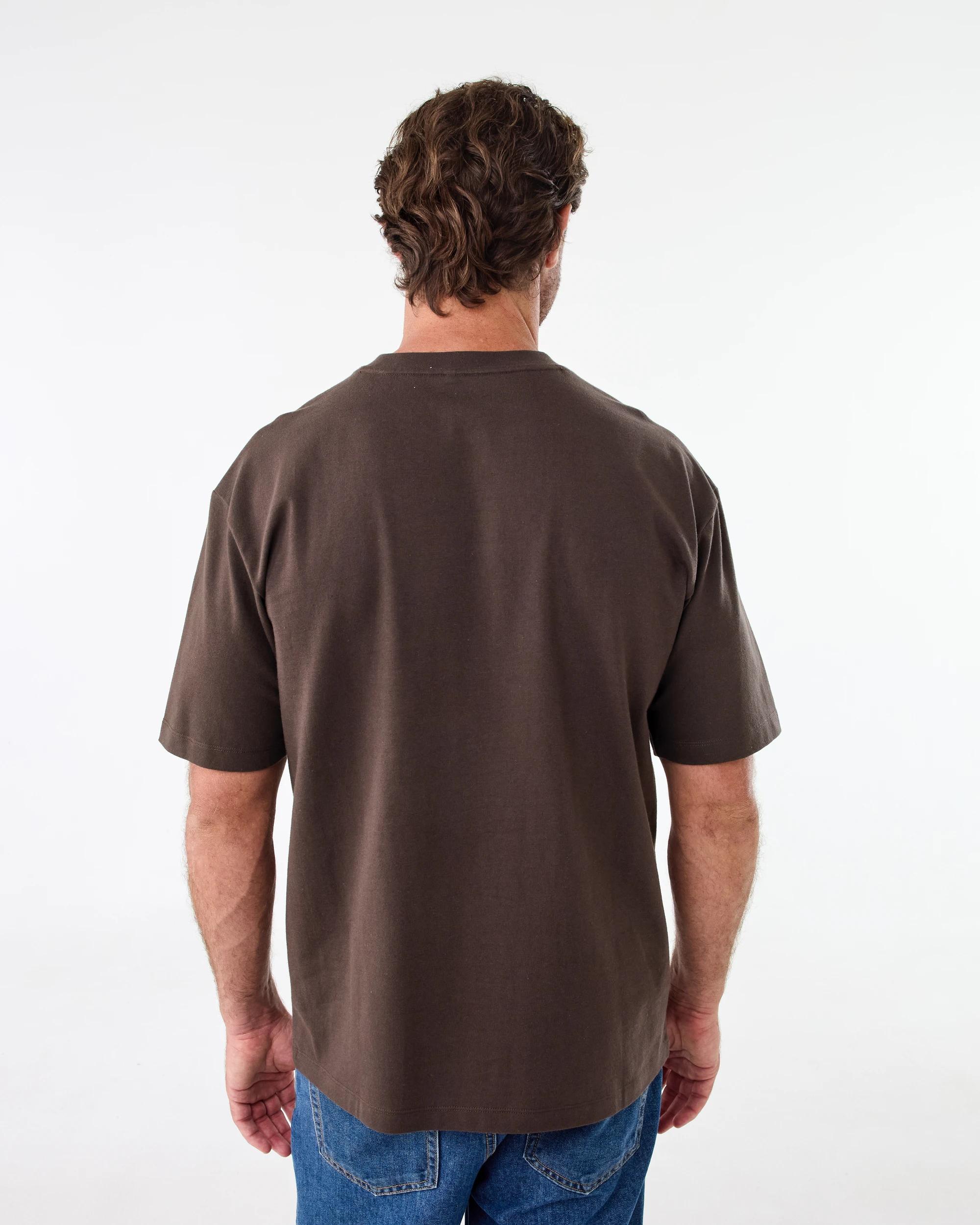 3 Oversized Heavyweight T-shirt Brn Mulch, 3 of 6