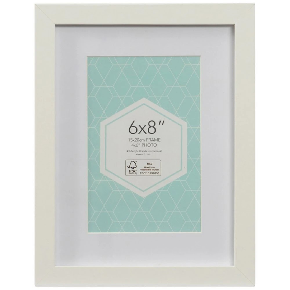 1 Promenade 6x8" Frame White, 1 of 5