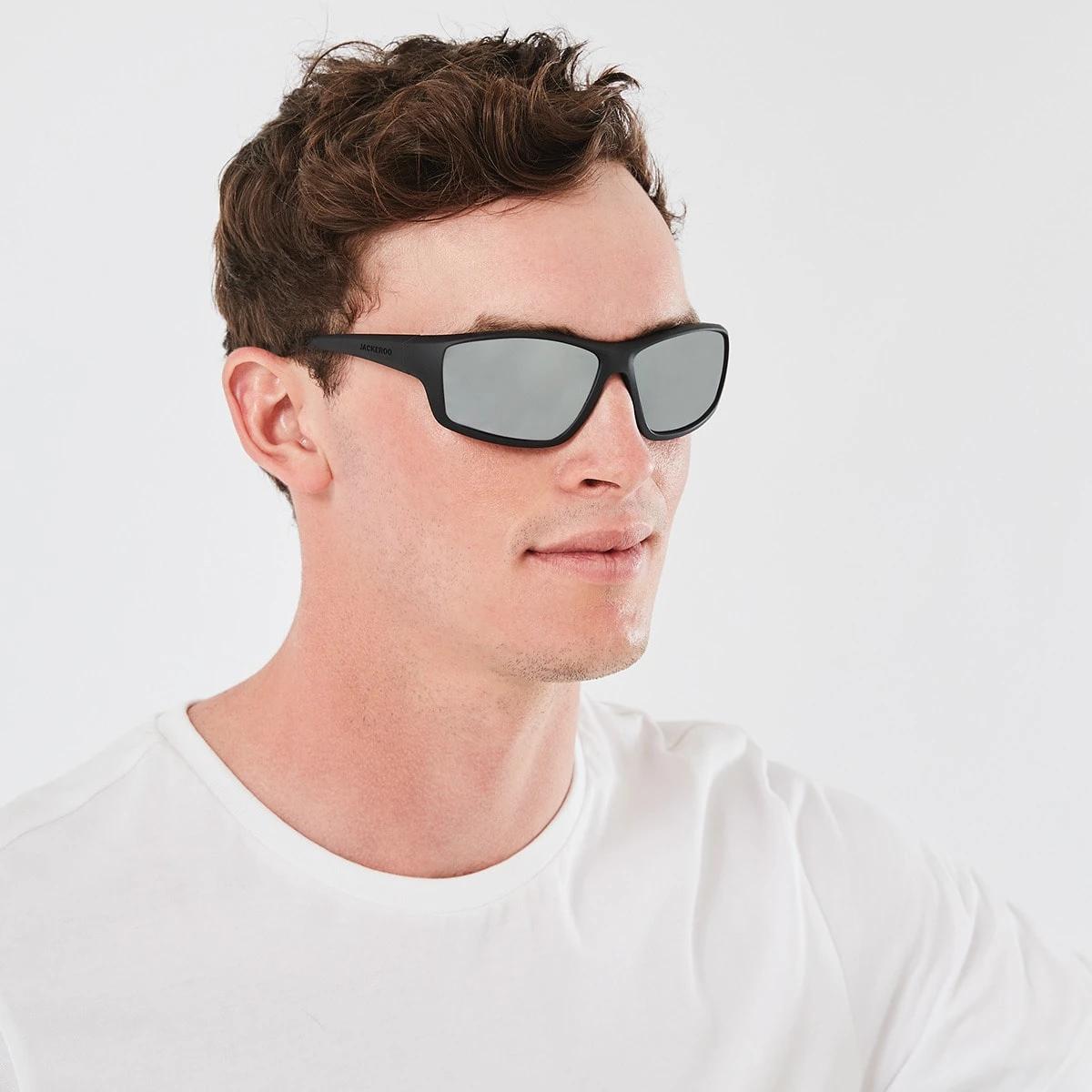 5 Polarised Jackaroo Sunglasses MIRROR BLACK, 5 of 7