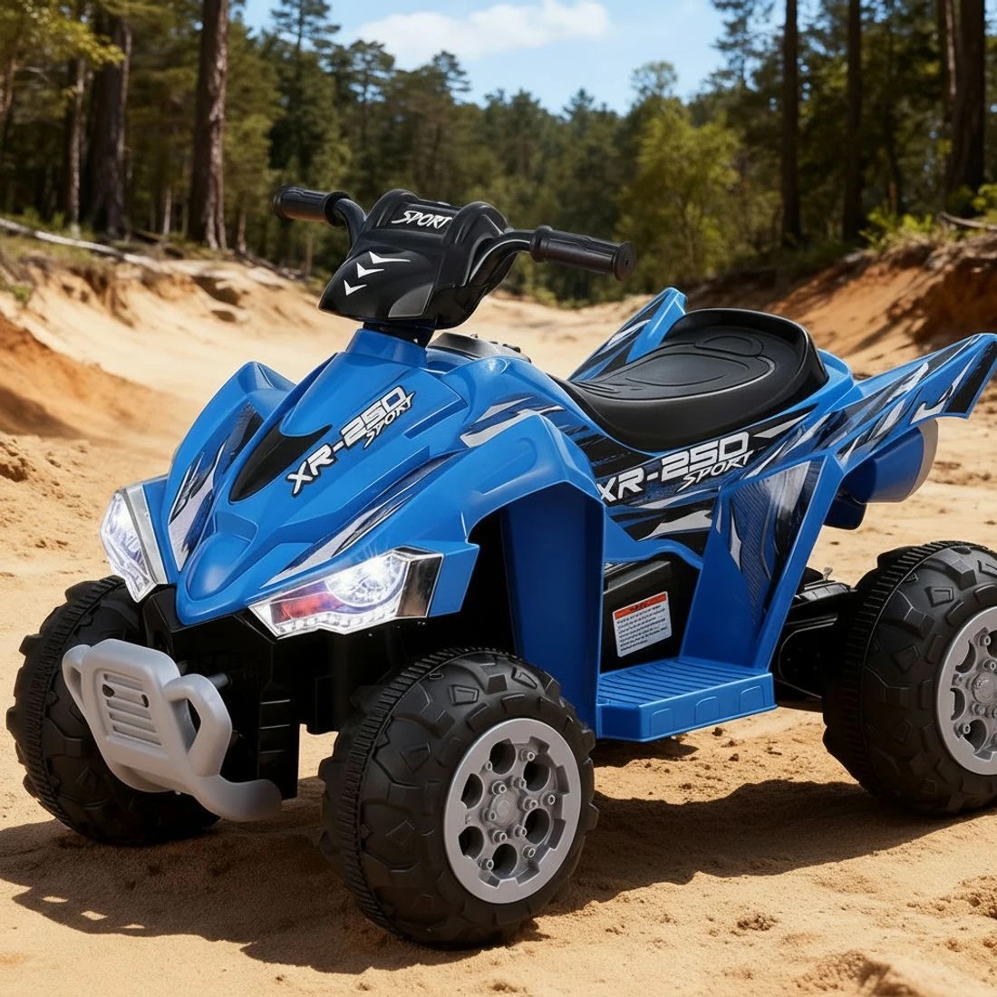 7 Rigo Kids Ride On Car ATV Quad Motorbike Electric Outdoor Toys 12V - Blue, 7 of 7