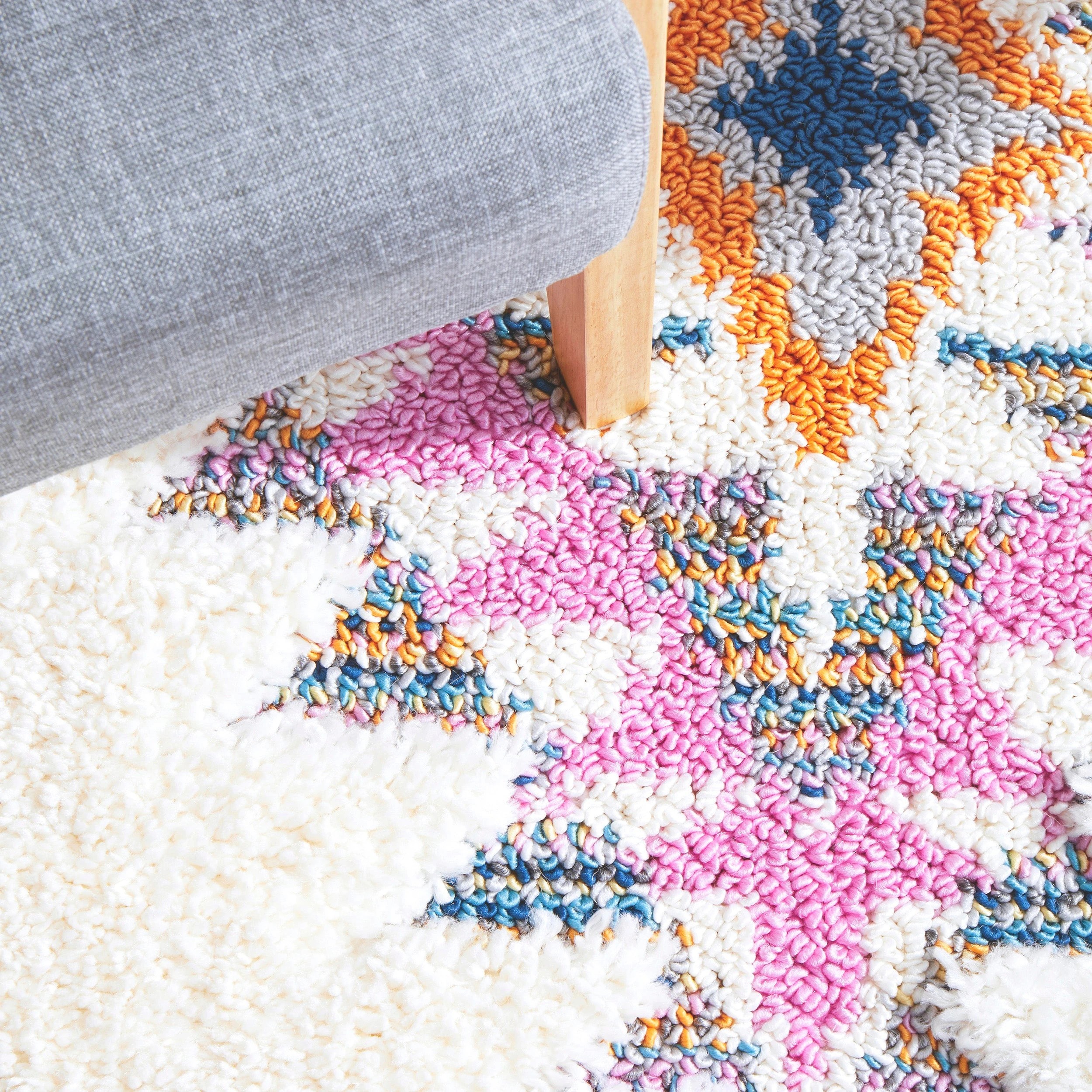 5 Common Ground Rugs Remy Layla 340x250cm - Extra Large Shag Rug - White, 5 of 7