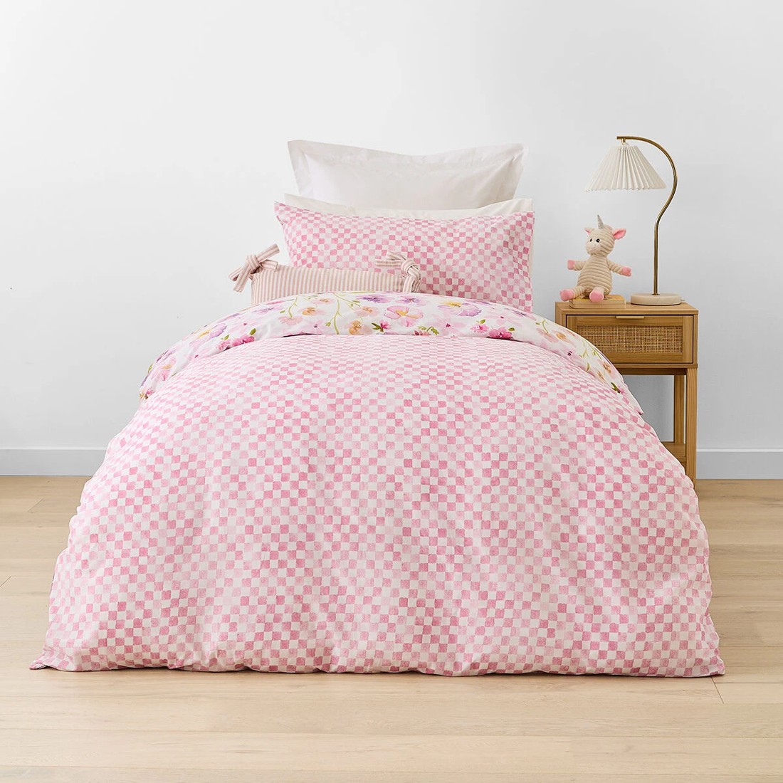 2 Fawn Cotton Rich Reversible Quilt Cover Set - Single Bed, 2 of 7