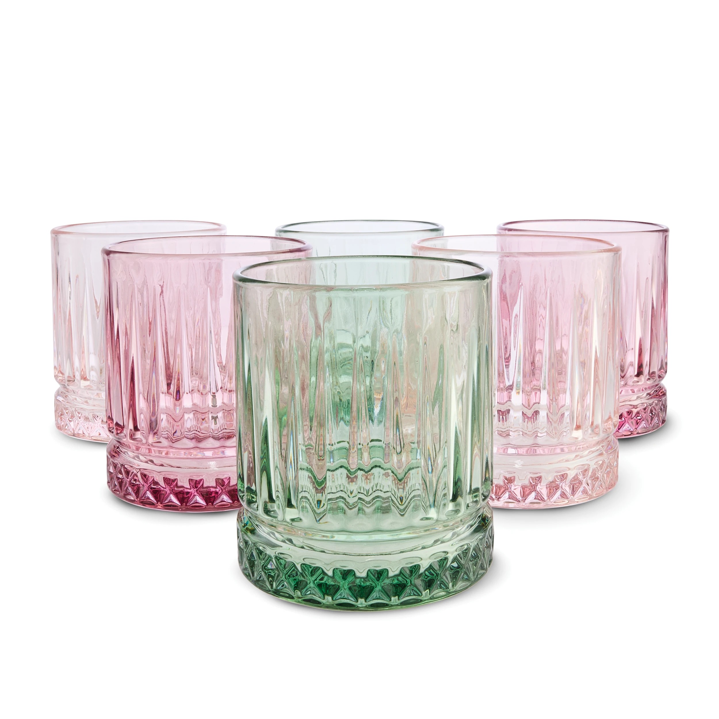 1 6 Coloured Manhattan Tumblers, 1 of 7