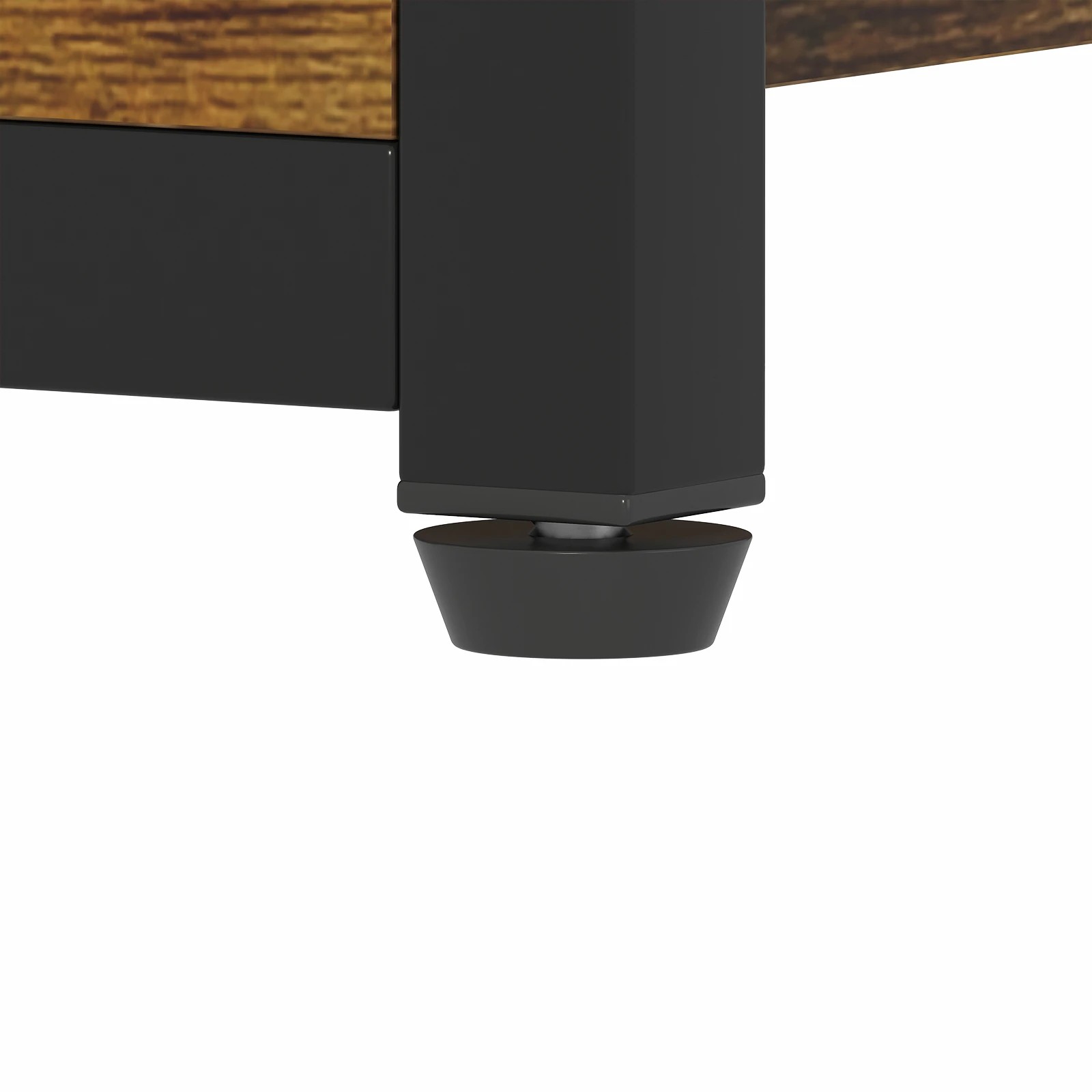 6 Advwin Bedside Table with Charging Station LED Lights 2 Drawers - Brown, 6 of 9