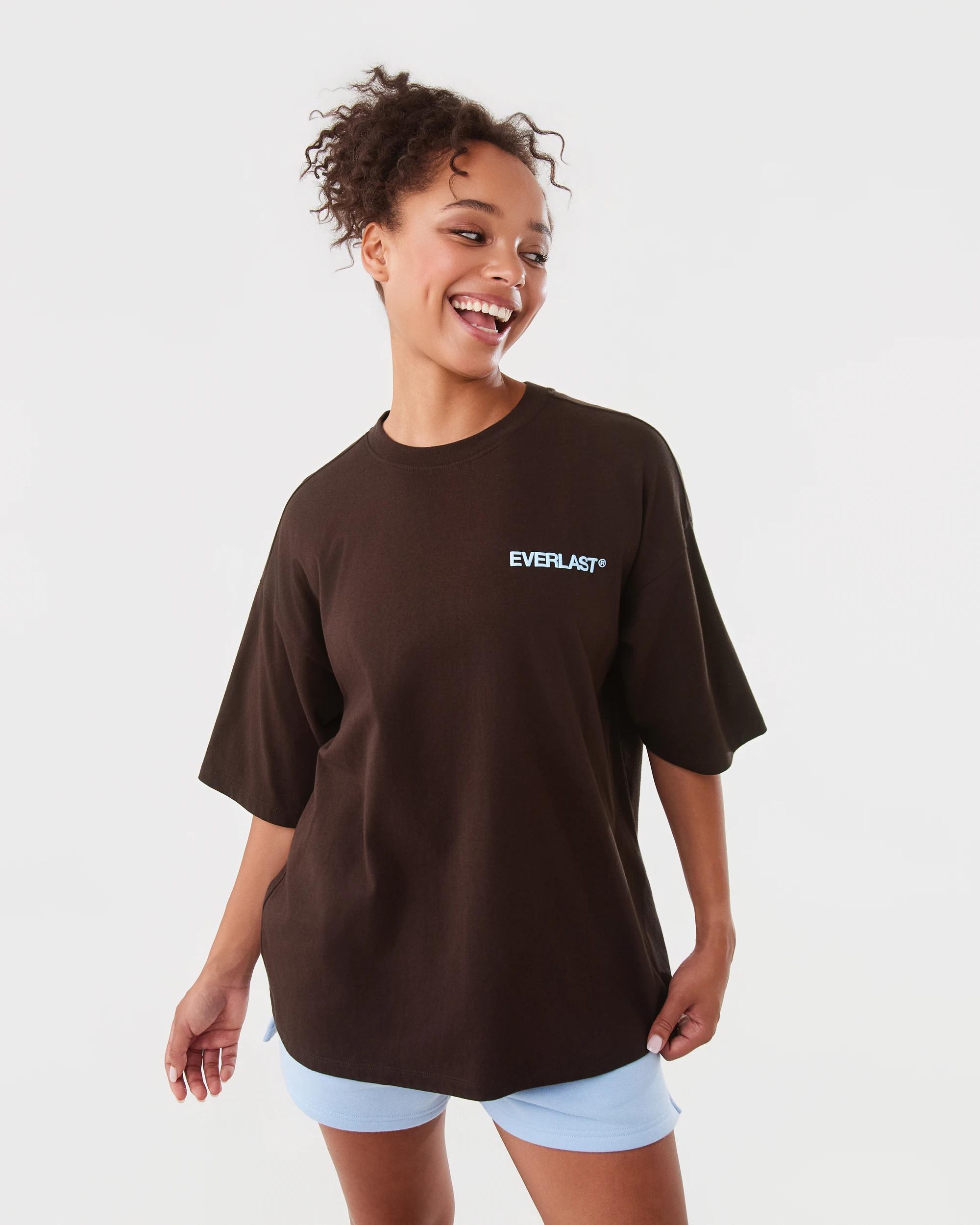 8 Everlast Womens Street Boyfriend T-shirt Coffee, 8 of 8