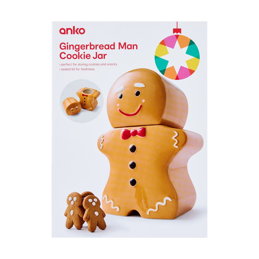 6 Gingerbread Man Cookie Jar, 6 of 7