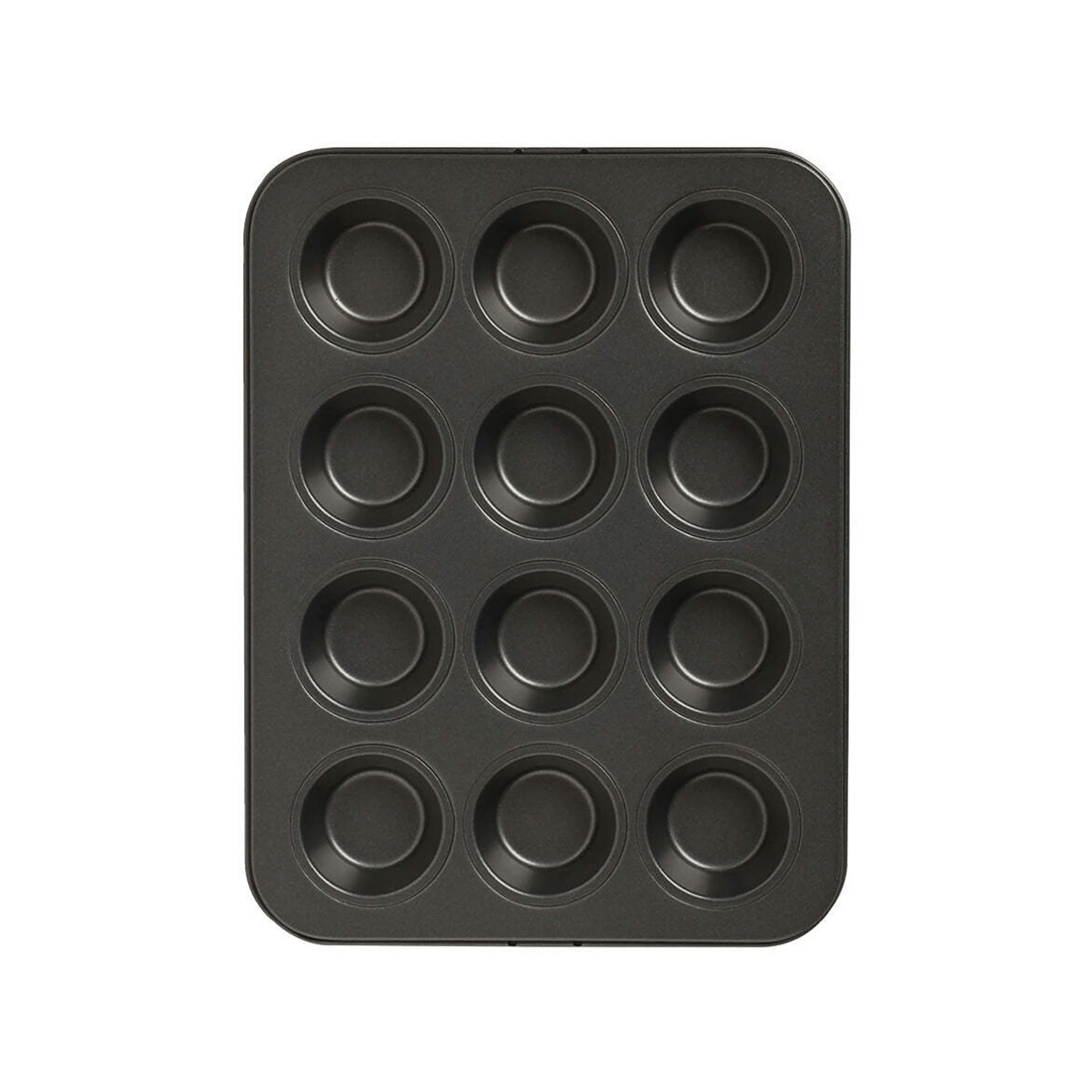 1 Wiltshire Easybake 12 Cup Non-stick Mini Muffin/cupcakes Baking Tray Pan
 - Black, 1 of 3
