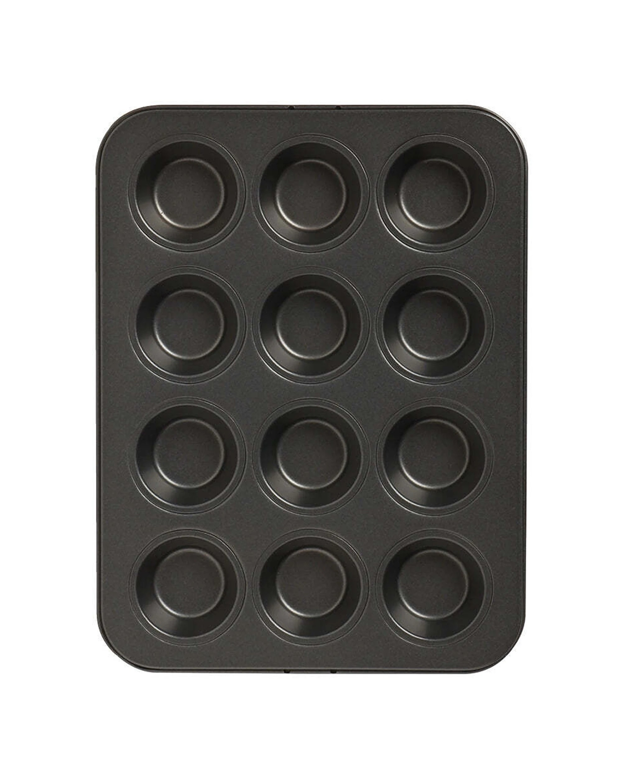 1 Wiltshire Easybake 12 Cup Non-stick Mini Muffin/cupcakes Baking Tray Pan
 - Black, 1 of 3