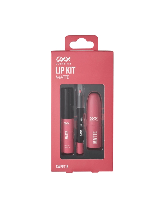 OXX Cosmetics 3 Piece Matte Lip Kit - Sweetie