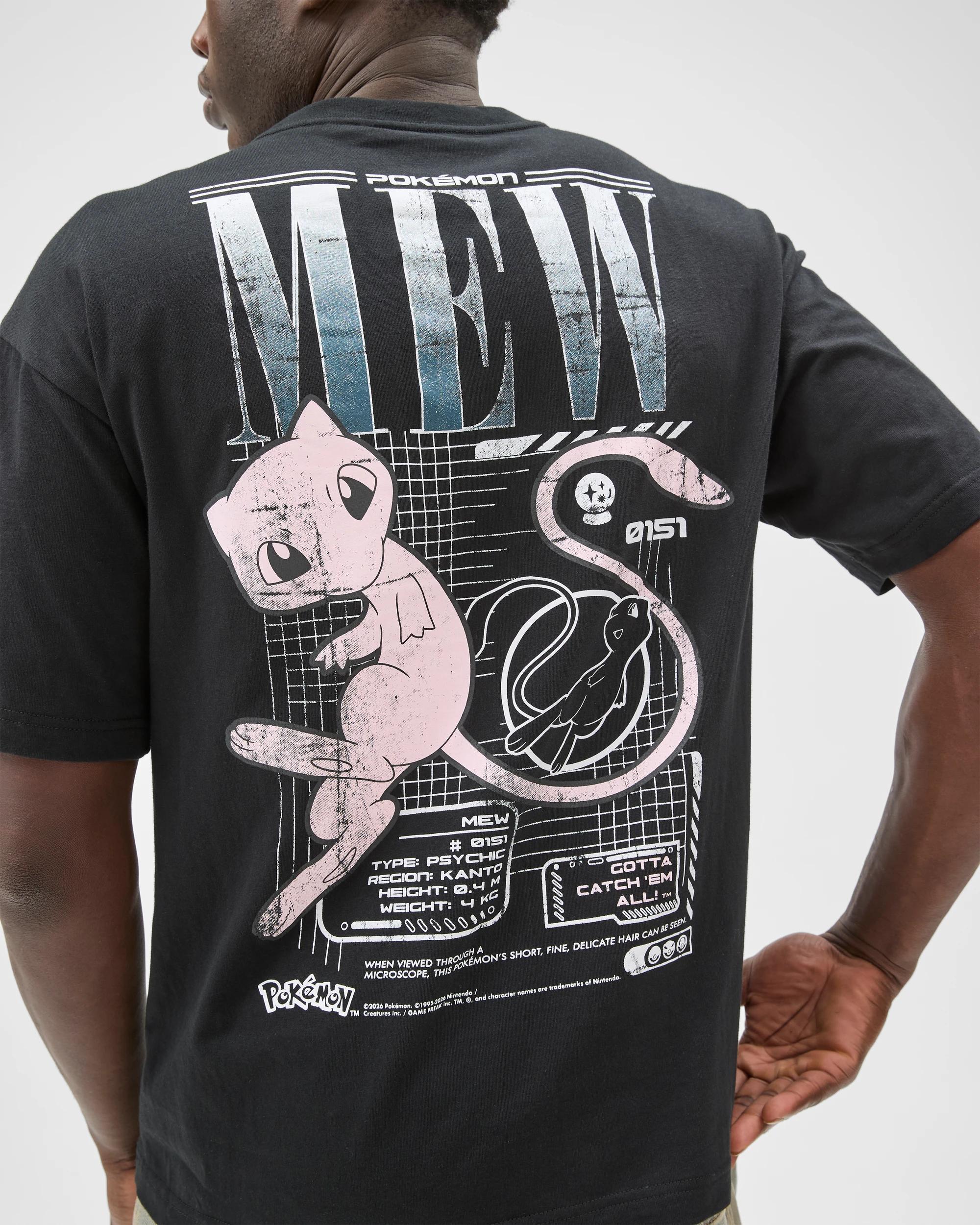 5 Pokemon Australian Cotton Graphic T-Shirt POKEMON WASHED BLACK, 5 of 7