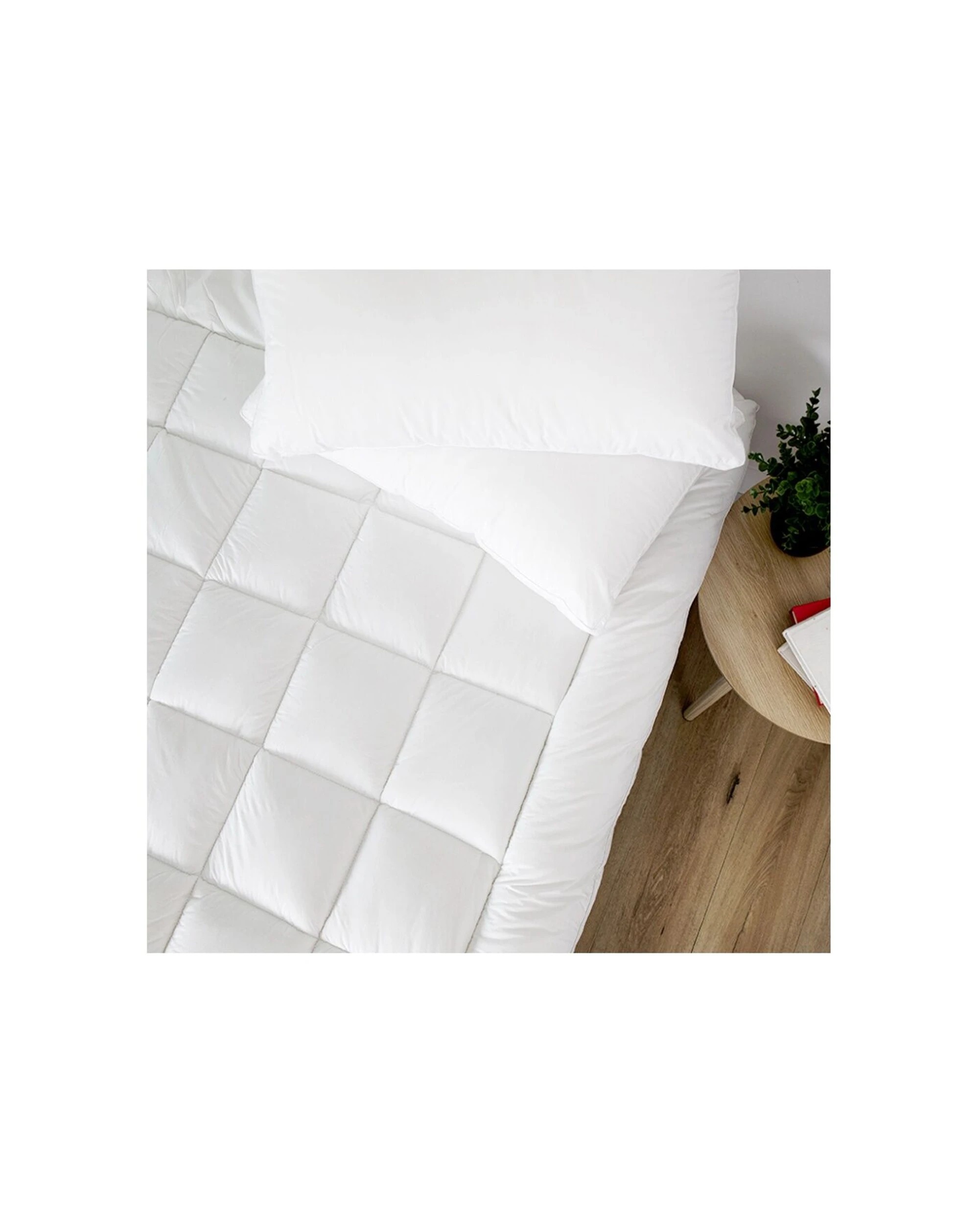 2 Tontine Classic Comfort Cool Dry Mattress Topper Climate Control - White, 2 of 4