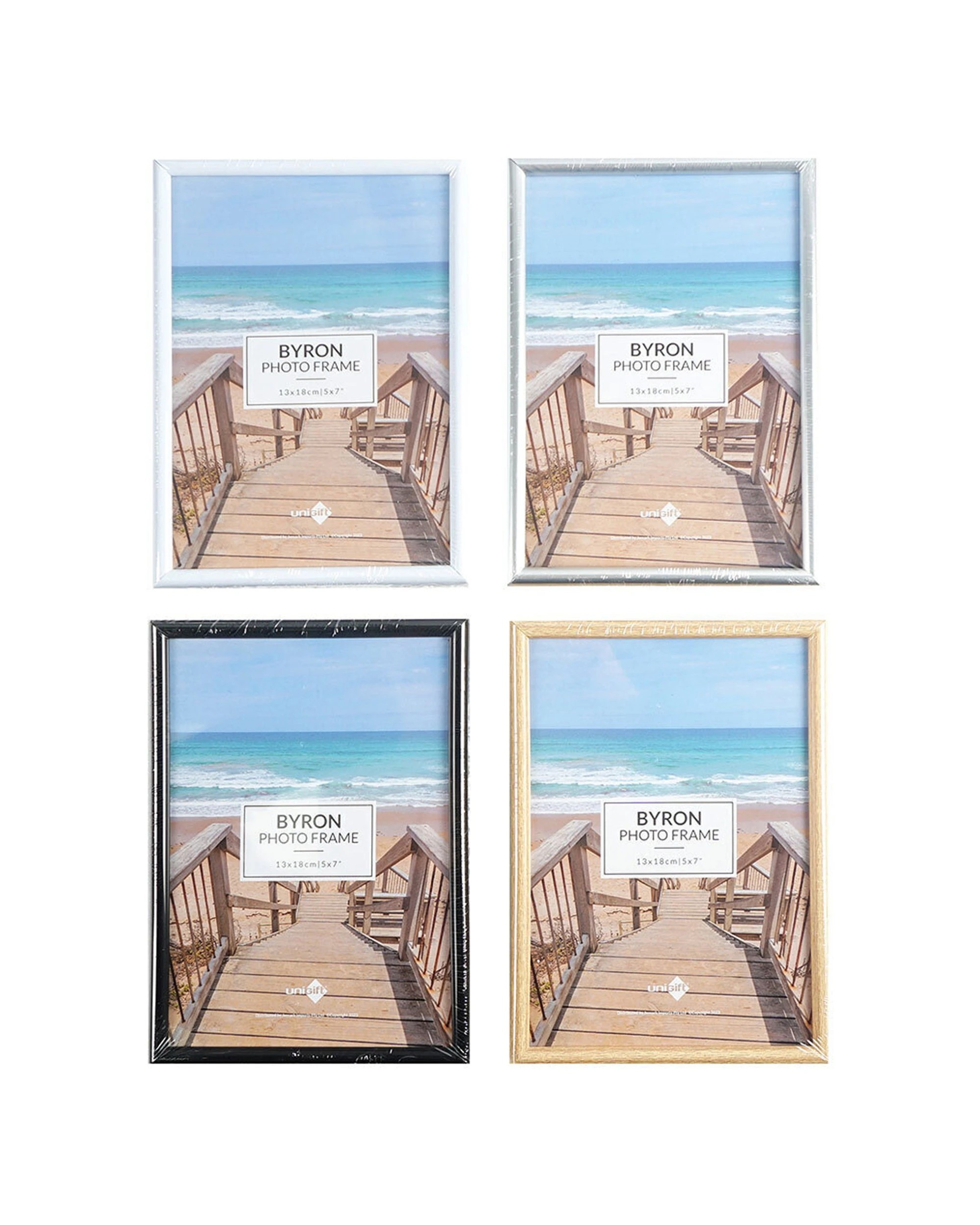 3 Unigift 6pc Byron Home Photo Picture Frame 13x18cm - Multi, 3 of 3