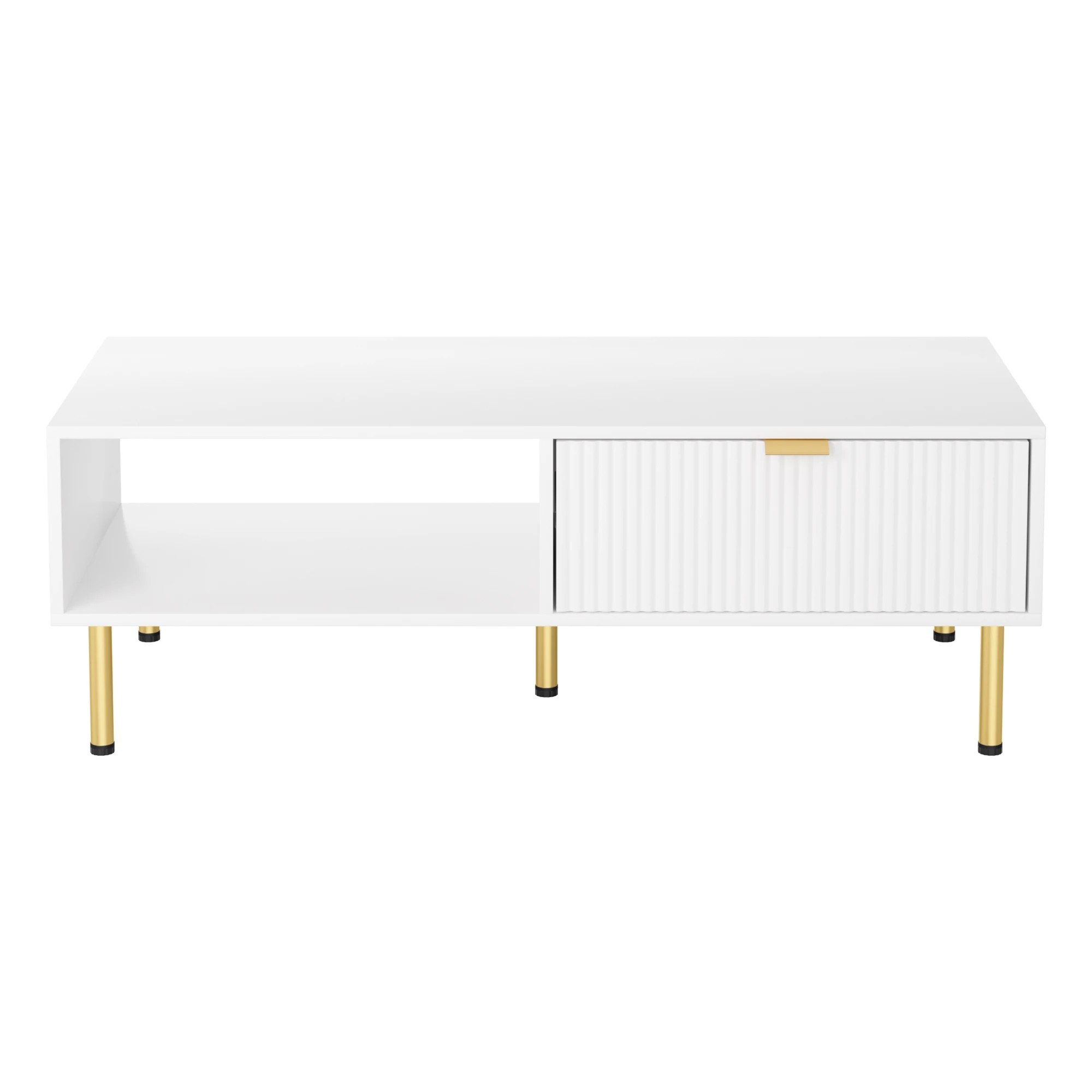2 Levede 110cm Coffee Table - White, 2 of 7