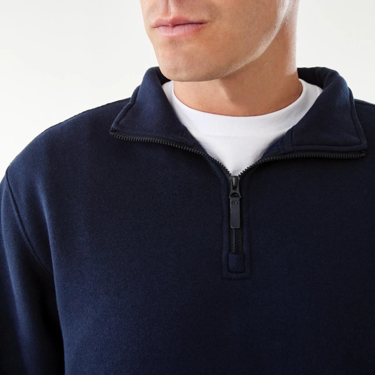 6 1/4 Zip Sweatshirt Nvy Sphire, 6 of 7