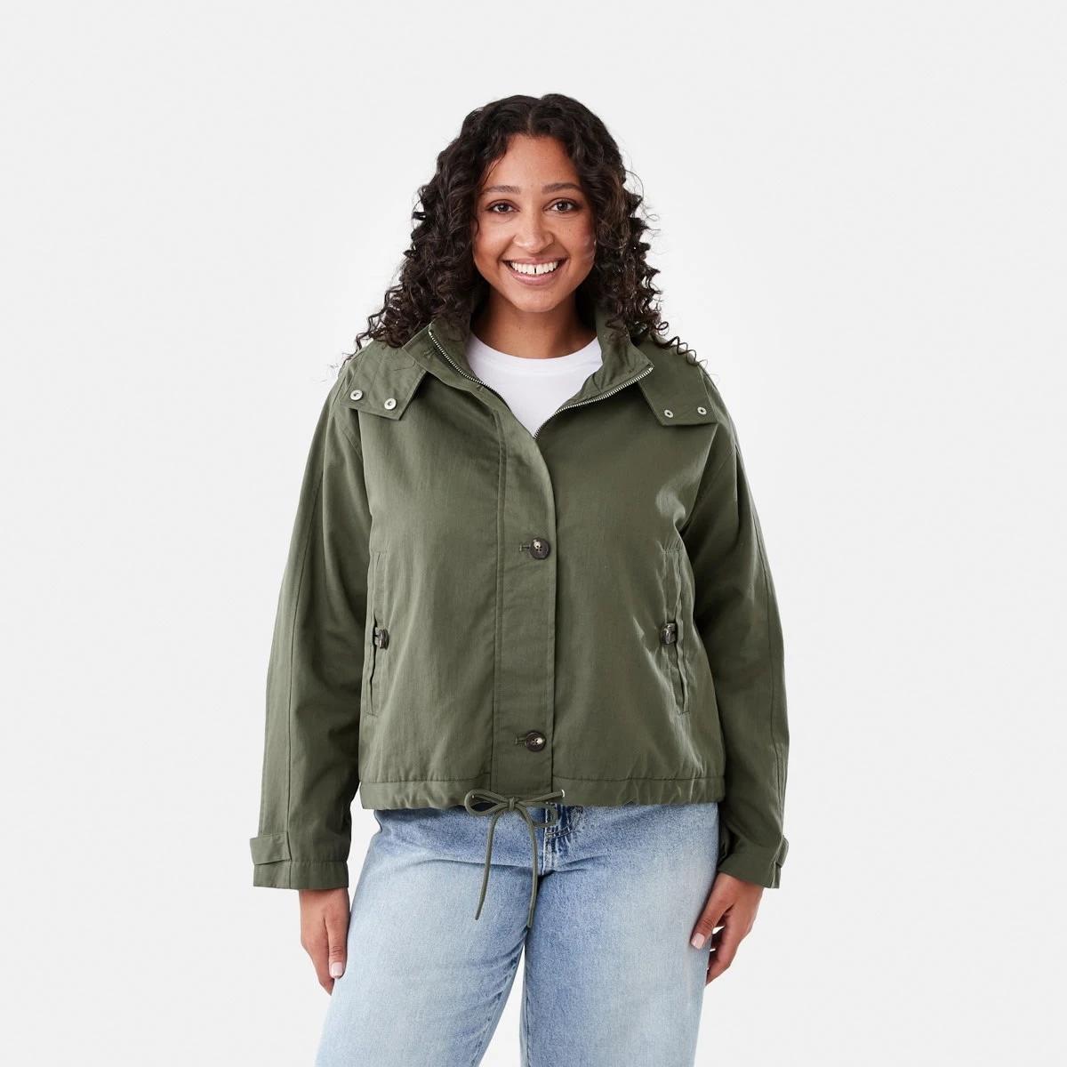 2 Utility Hooded Jacket Grn Olive, 2 of 7