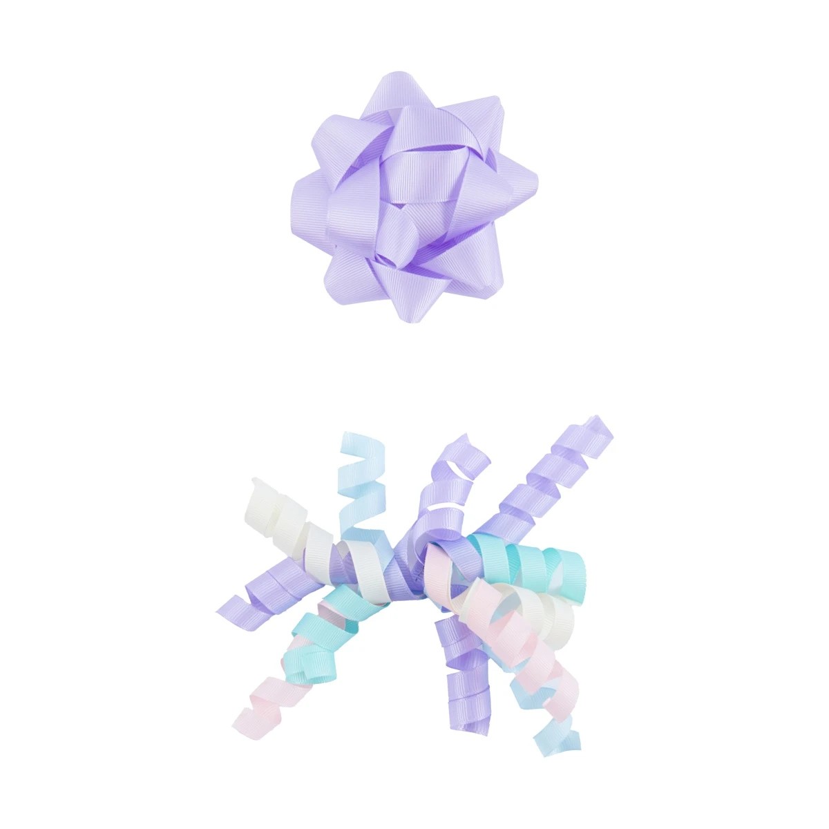 2 2 Piece Grosgrain Bow and Ribbon Set - Pastels, 2 of 3