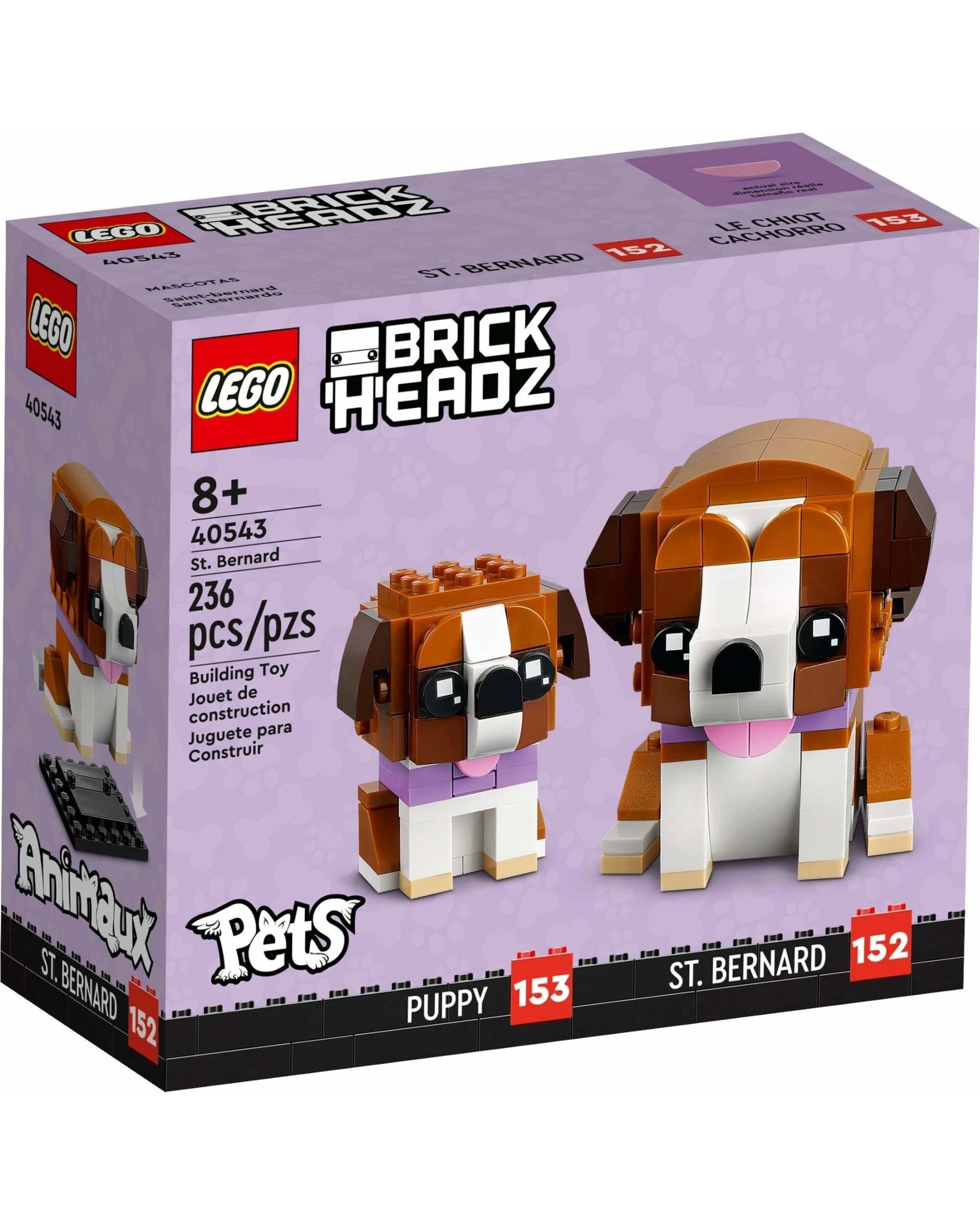 1 LEGO 40543 BrickHeadz St. Bernard Dog & Puppy, 1 of 3