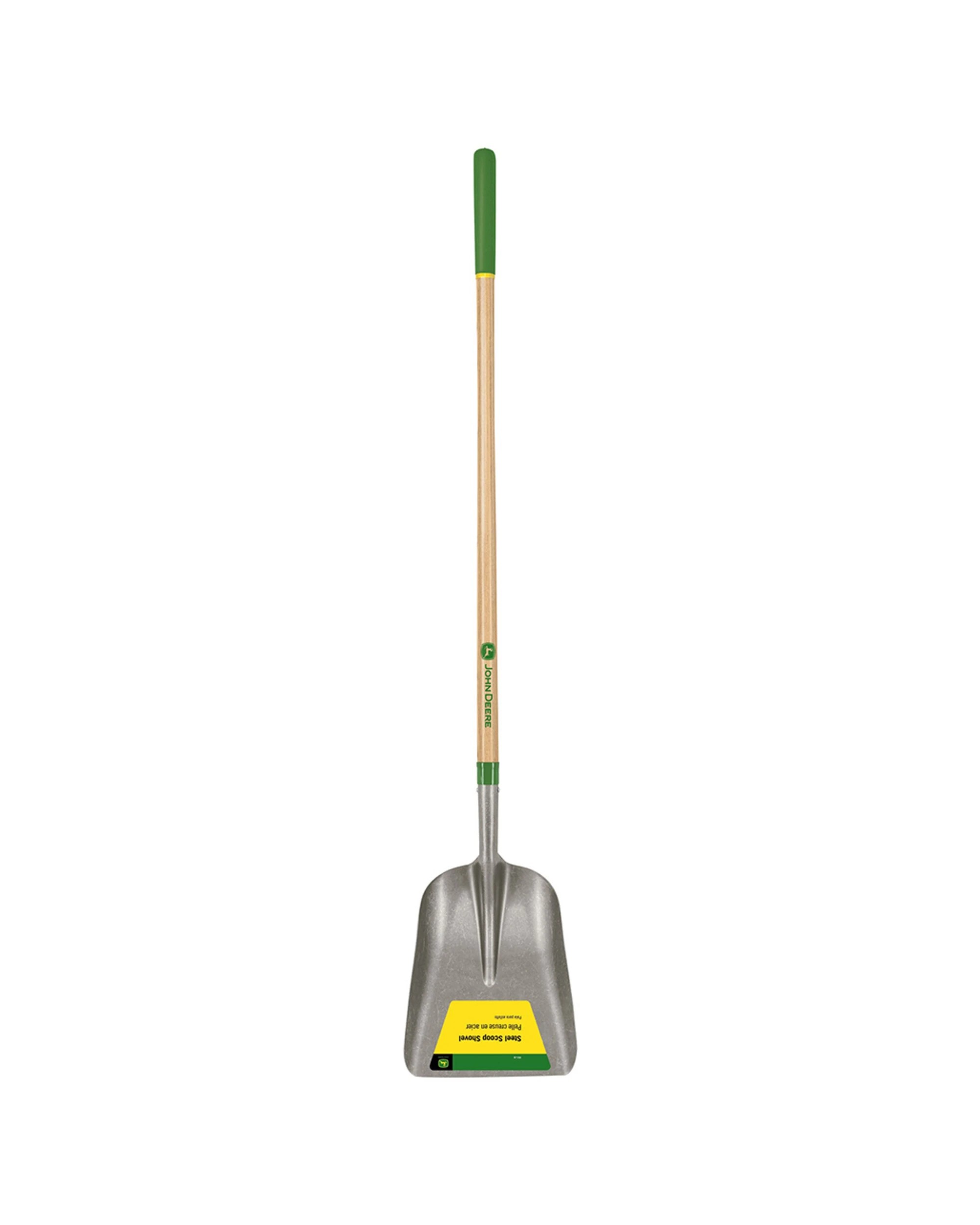 1 John Deere Street Shovel No2 Blade Steel Scoop Cushion Grip Wooden - Natural, 1 of 3